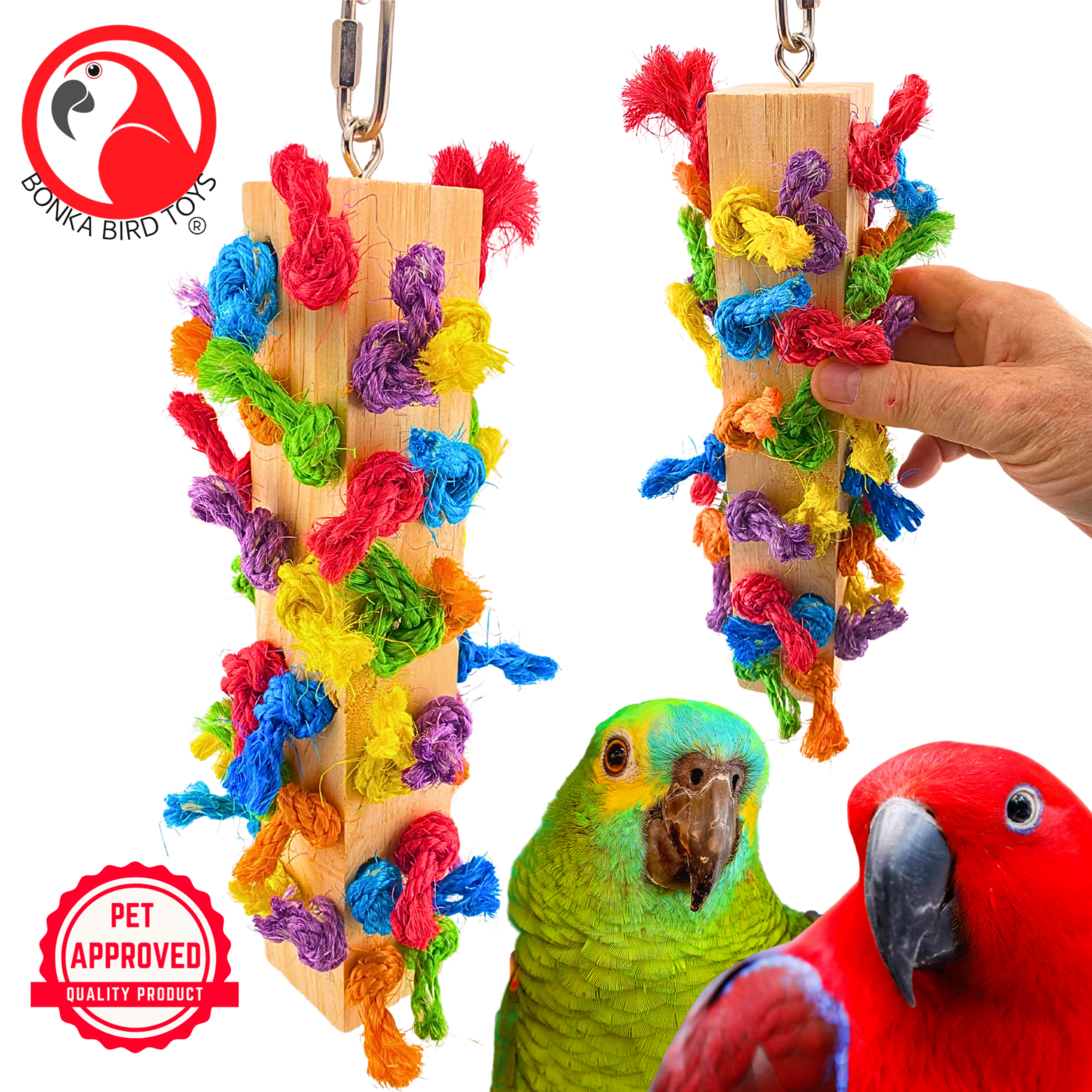 991 Large Knotty Pillar - Bonka Bird Toys