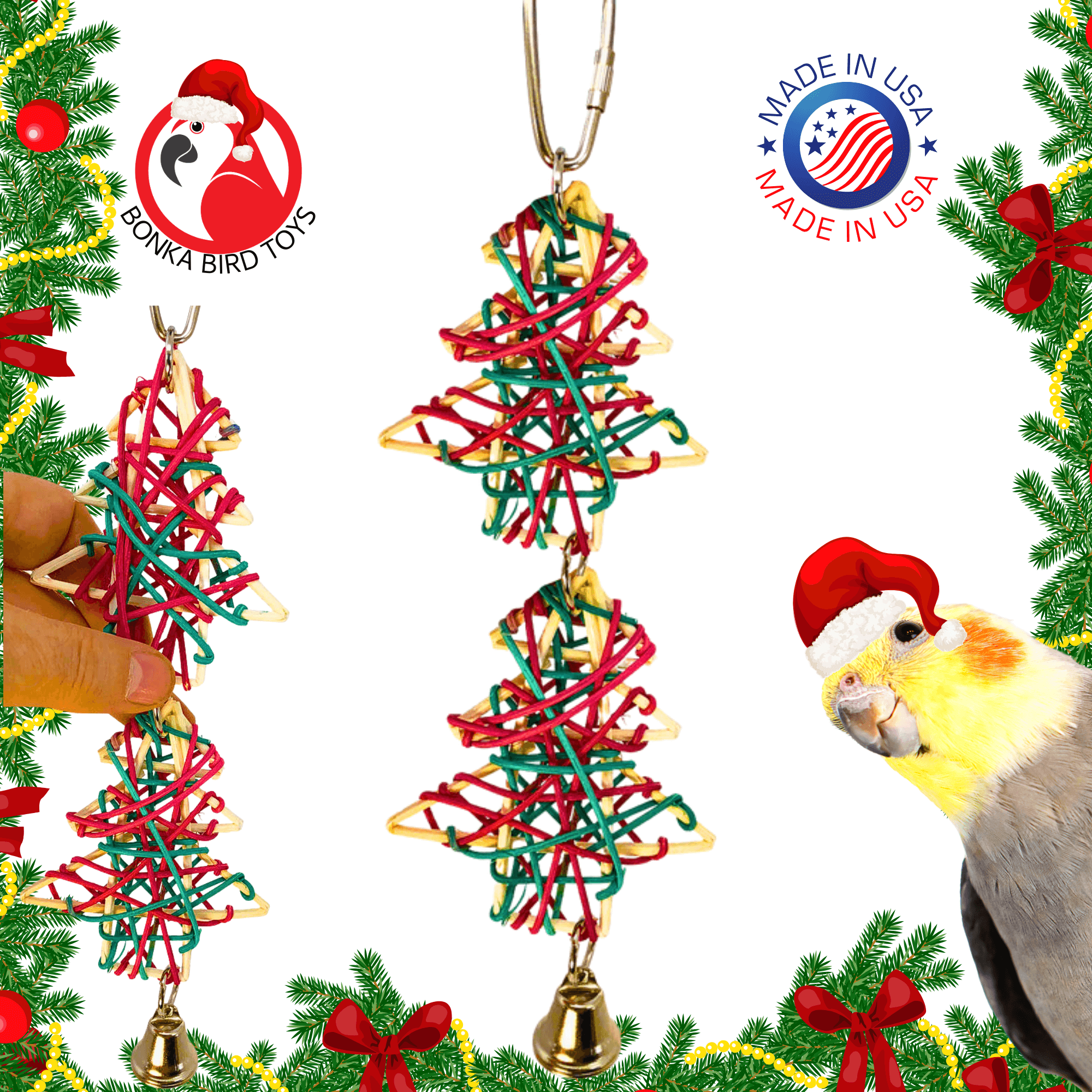 1542 Duo Christmas tree - Bonka Bird Toys