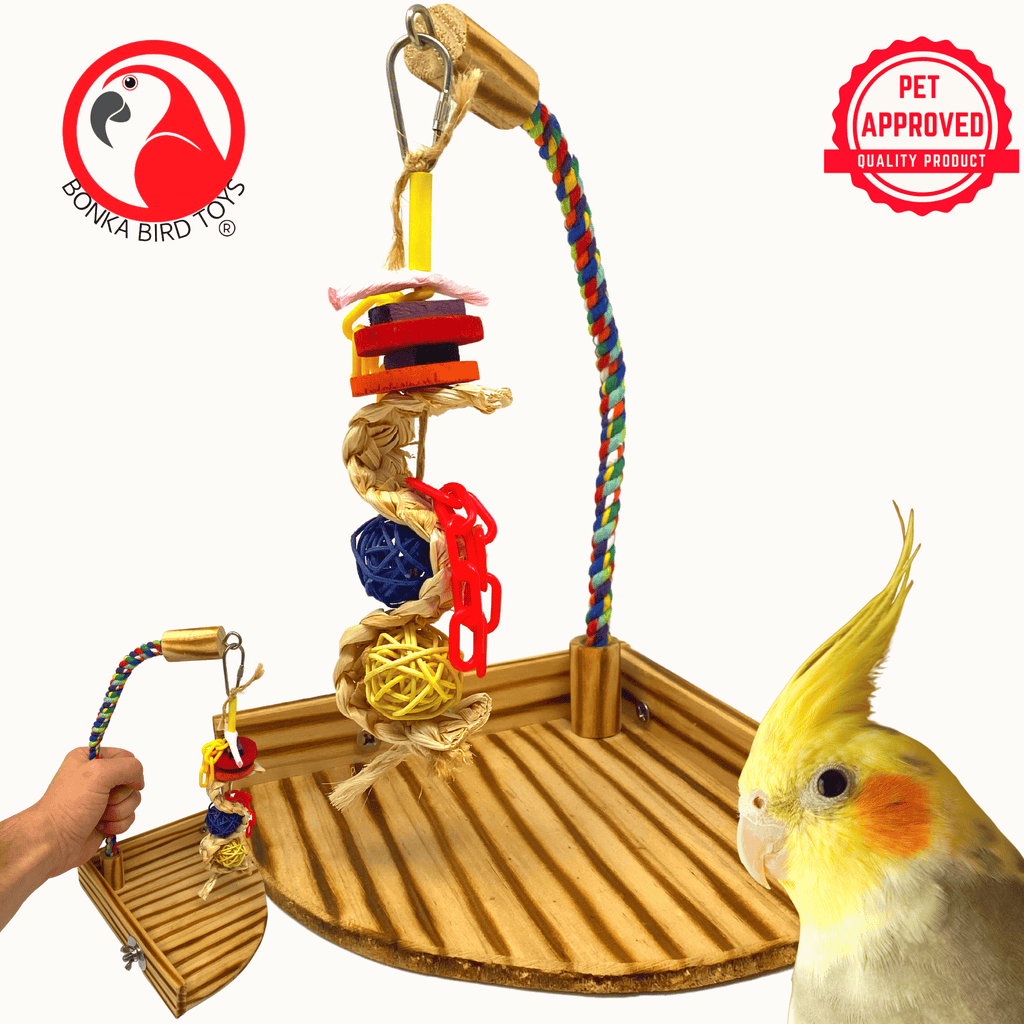 Wooden Playstand - PP77 - Bonka Bird Toys
