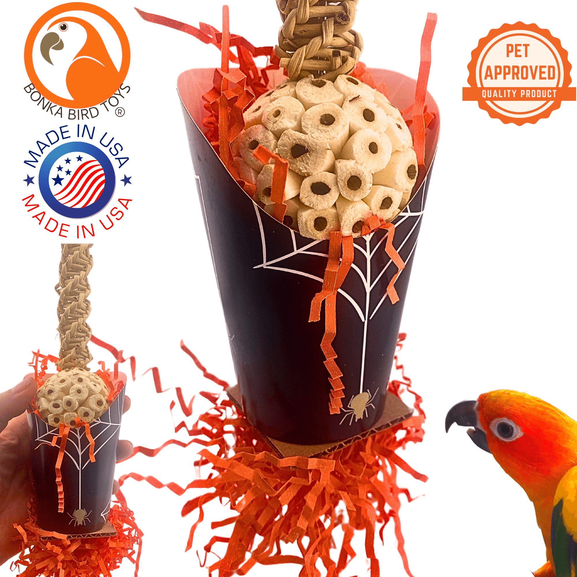 2707 Halloween Spider Cup - Bonka Bird Toys
