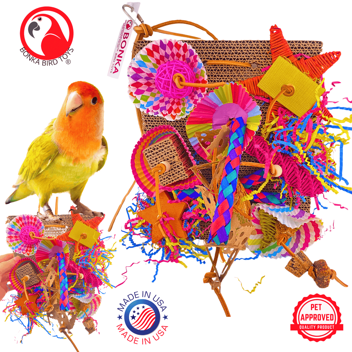 2644 Fiesta Foraging Board - Bonka Bird Toys