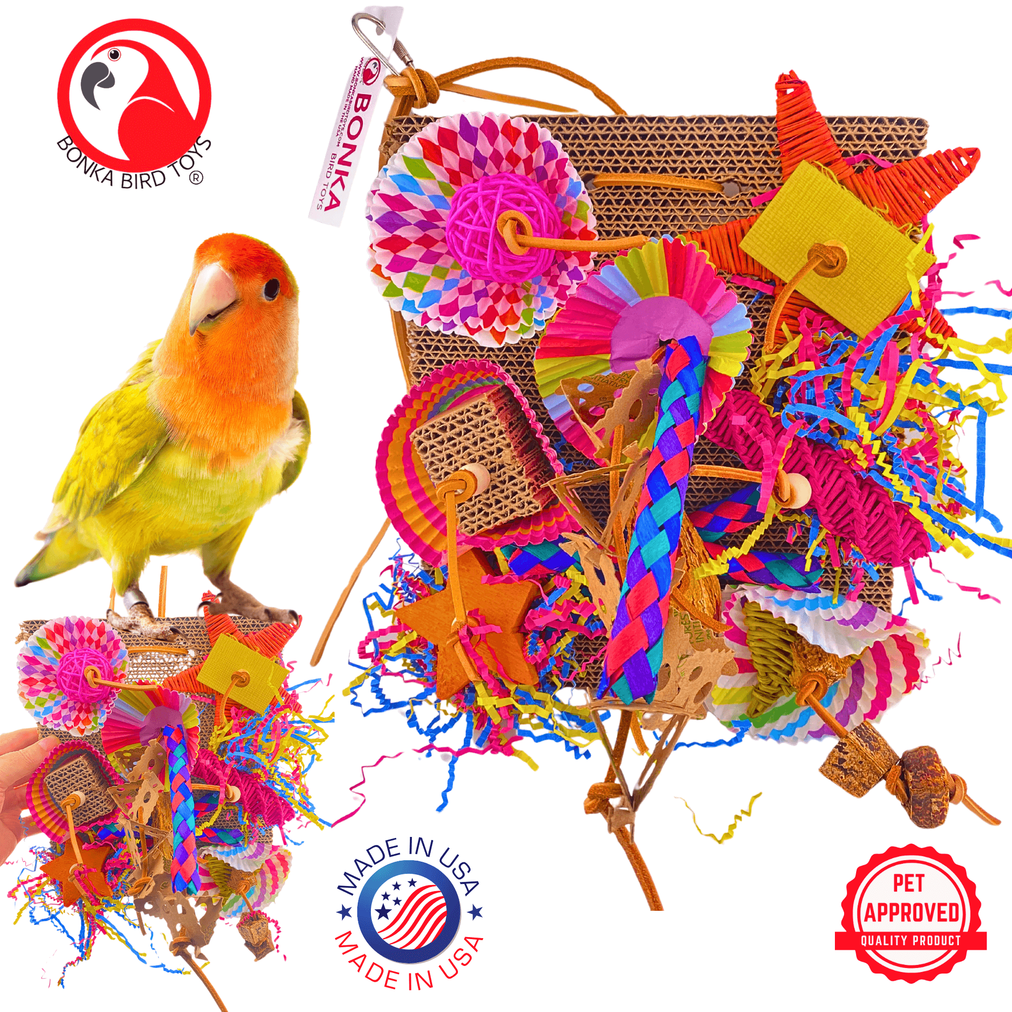 2644 Fiesta Foraging Board - Bonka Bird Toys