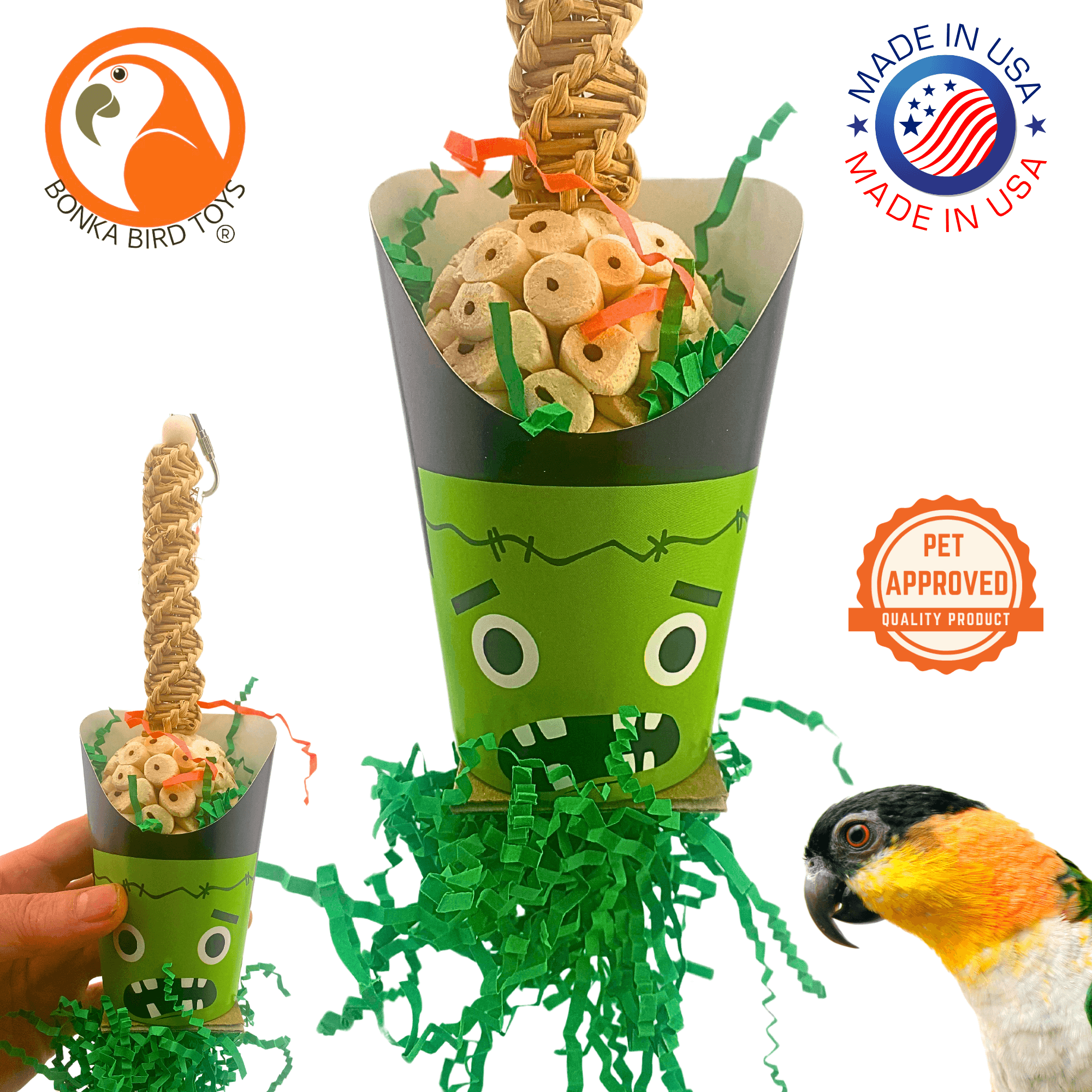 2706 Halloween Frankenstein Cup - Bonka Bird Toys