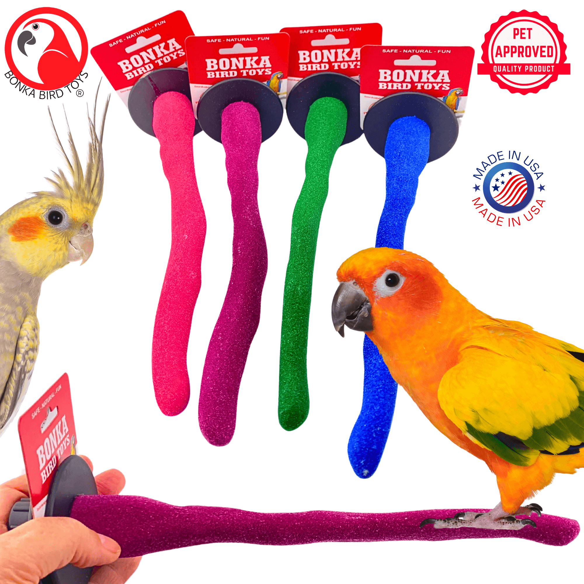 1435 Small Orthopedic Sand Perch - Bonka Bird Toys