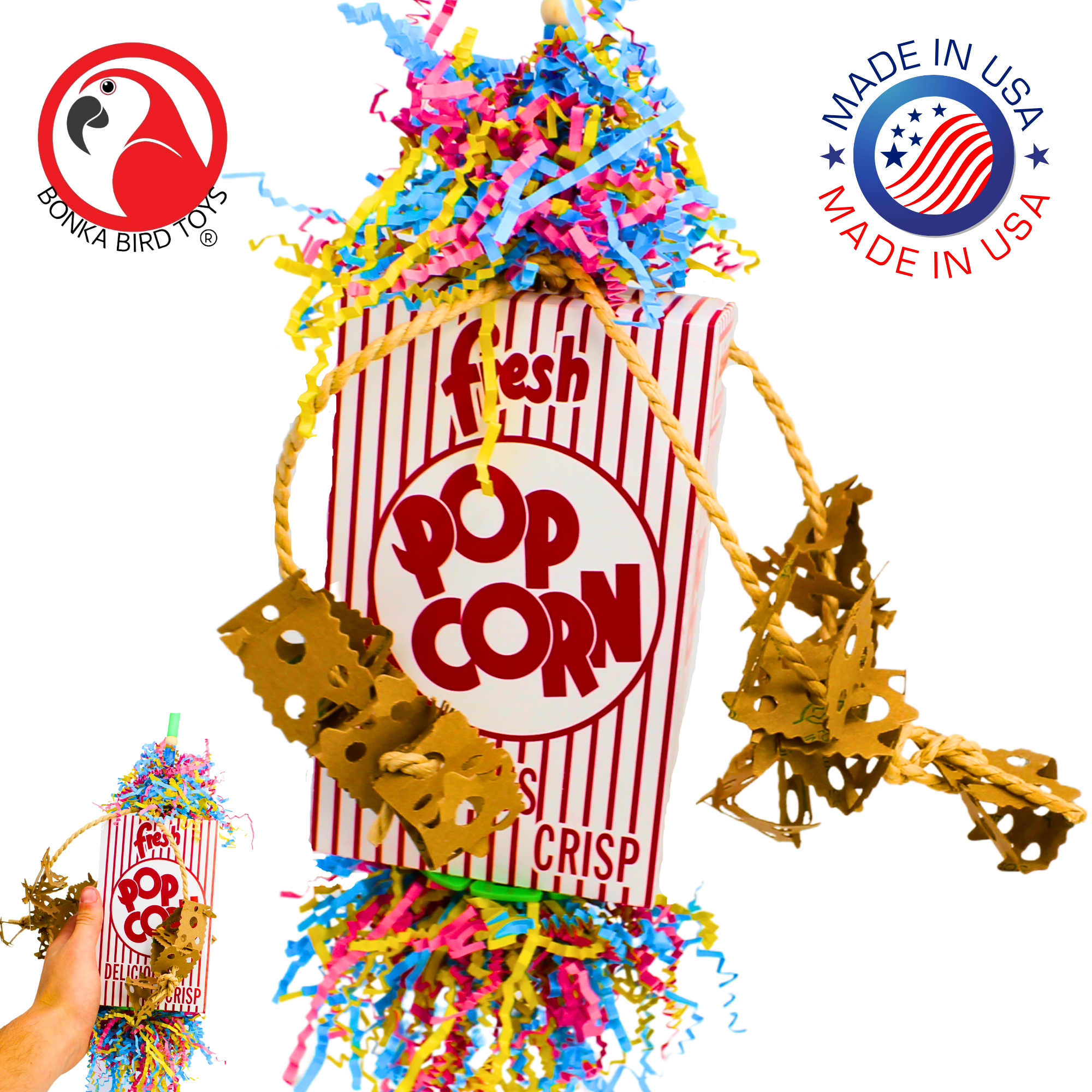 2318 Popcorn Explosion - Bonka Bird Toys