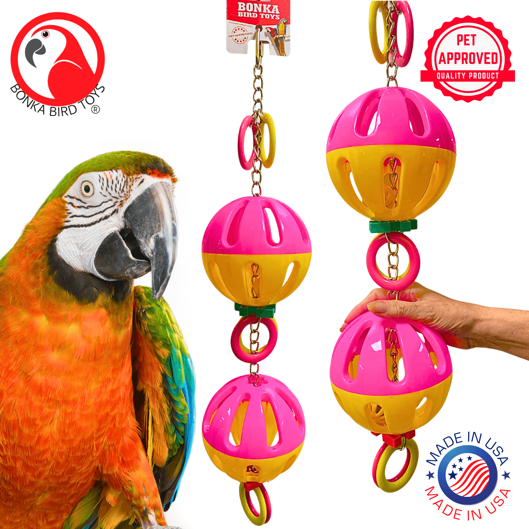 1006 Huge Tuff Balls - Bonka Bird Toys