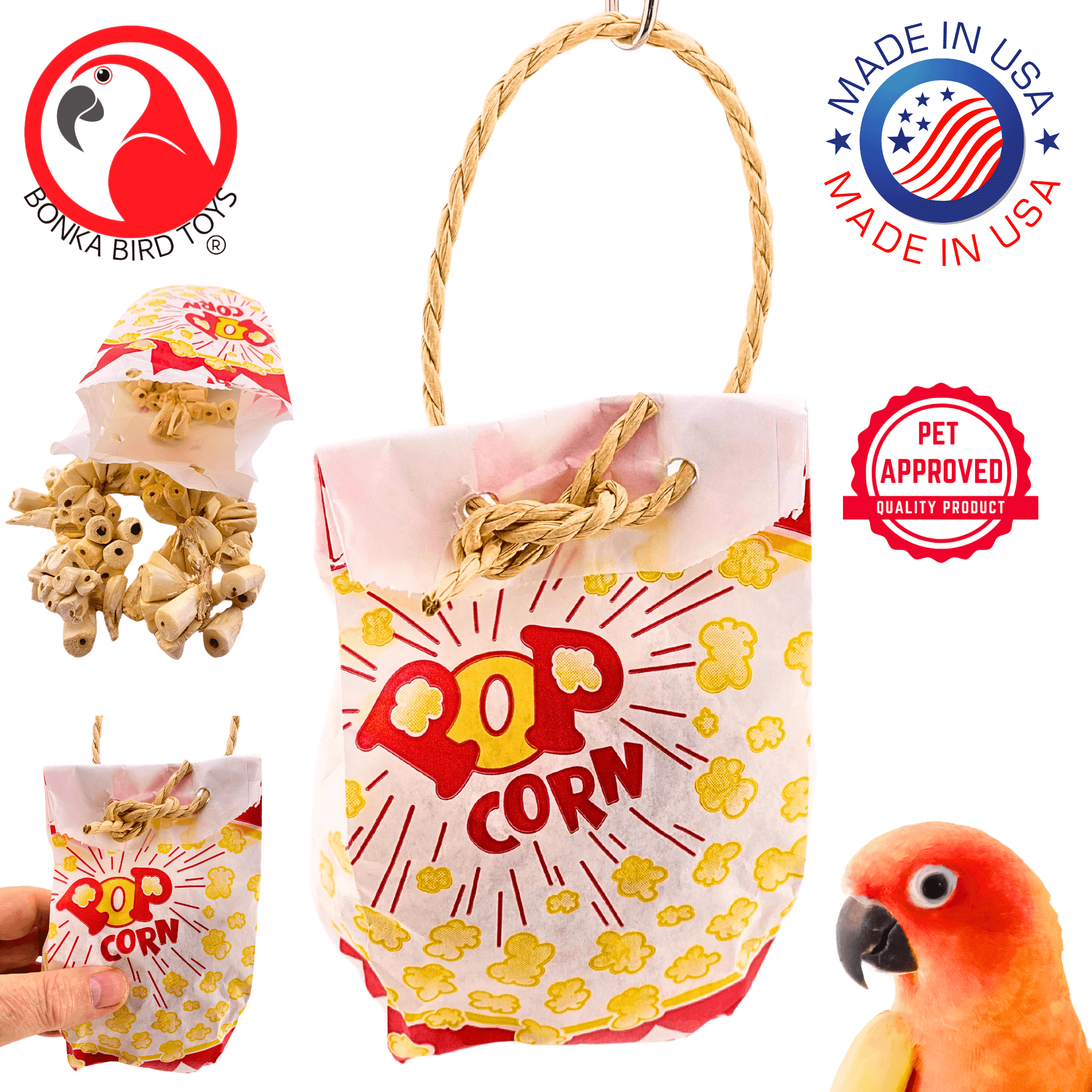 2743 Sola Popcorn Delight - Bonka Bird Toys