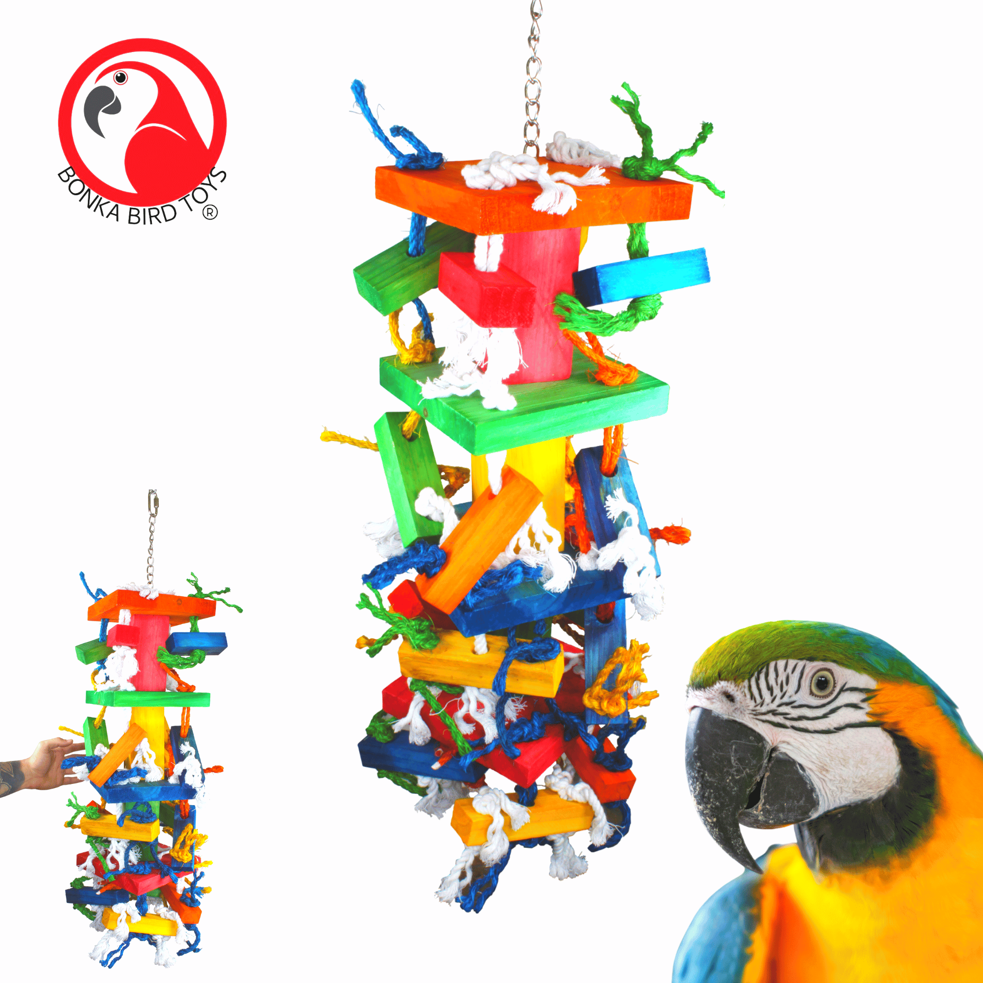 3705 Xtra Large Block Tower - Bonka Bird Toys