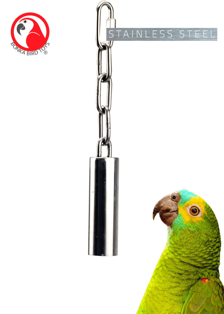 1642 Small Stainless Steel Pipe Bell - Bonka Bird Toys
