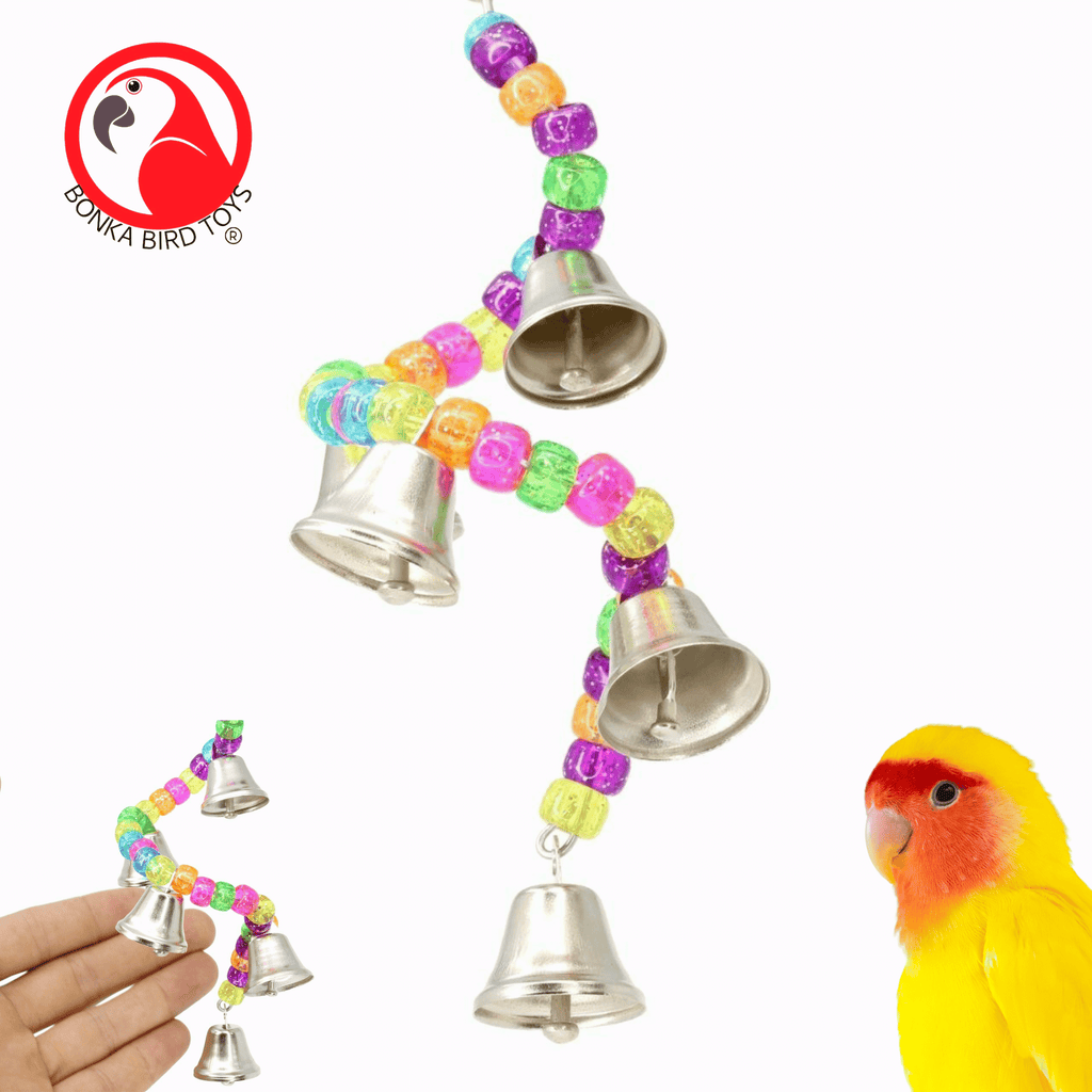 Colorful Bird Toys for Small Birds: 890 Ring My Bell - Bonka Bird Toys On Sale! - Bonka Bird Toys
