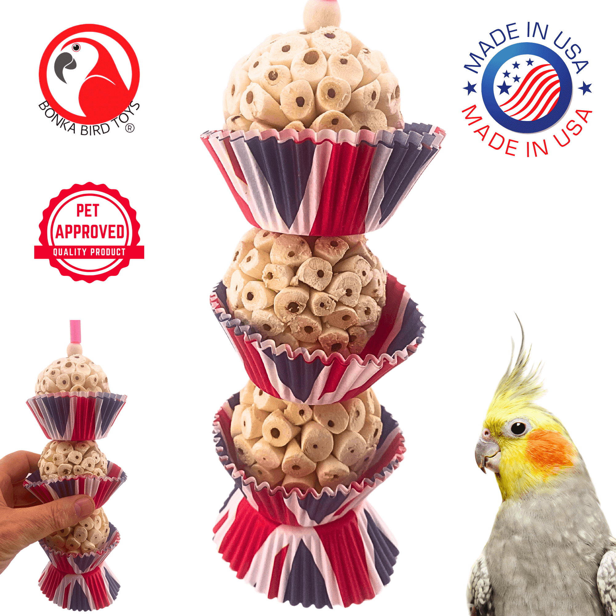 2709 UK Three Cake - Bonka Bird Toys