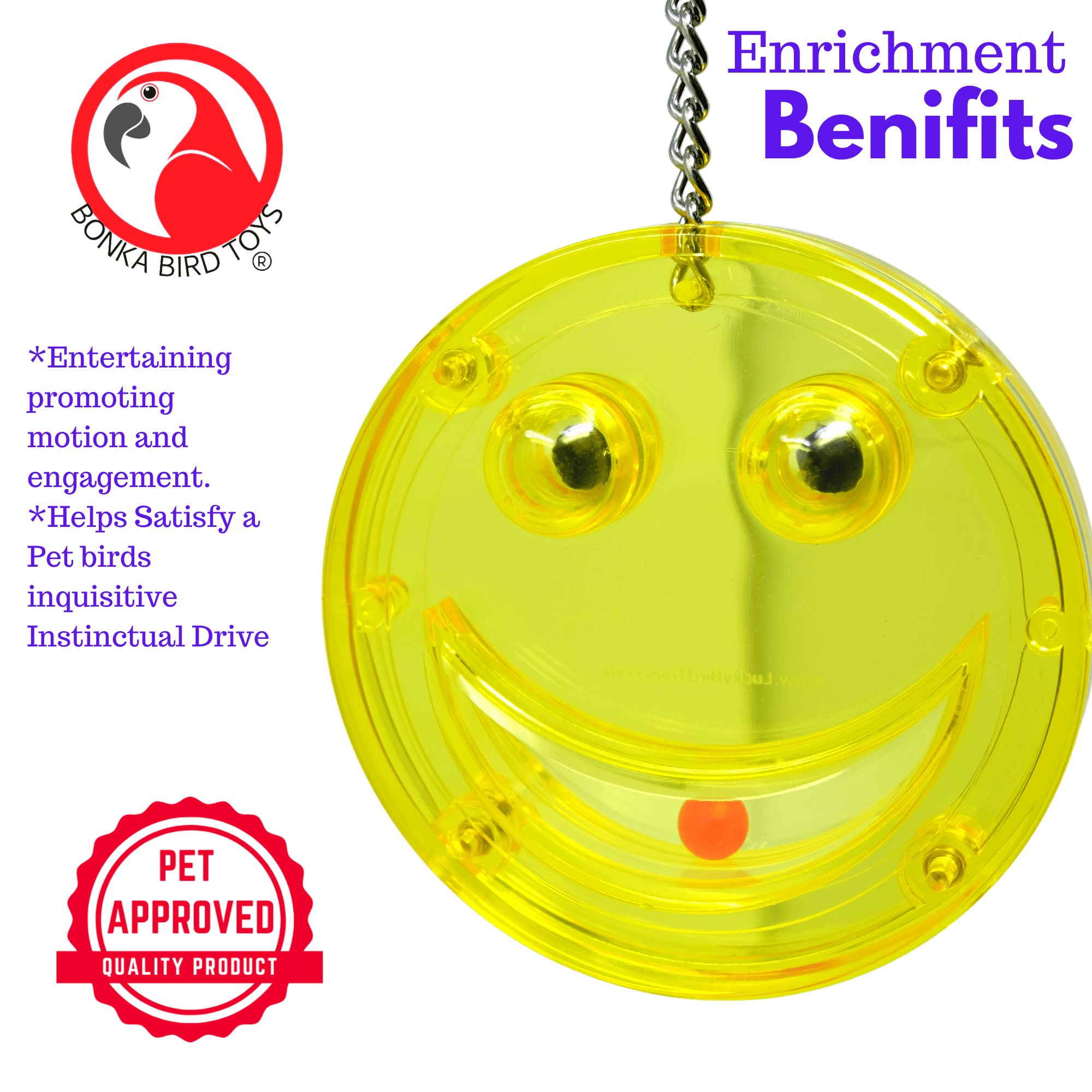 0015 Large Smile - Bonka Bird Toys