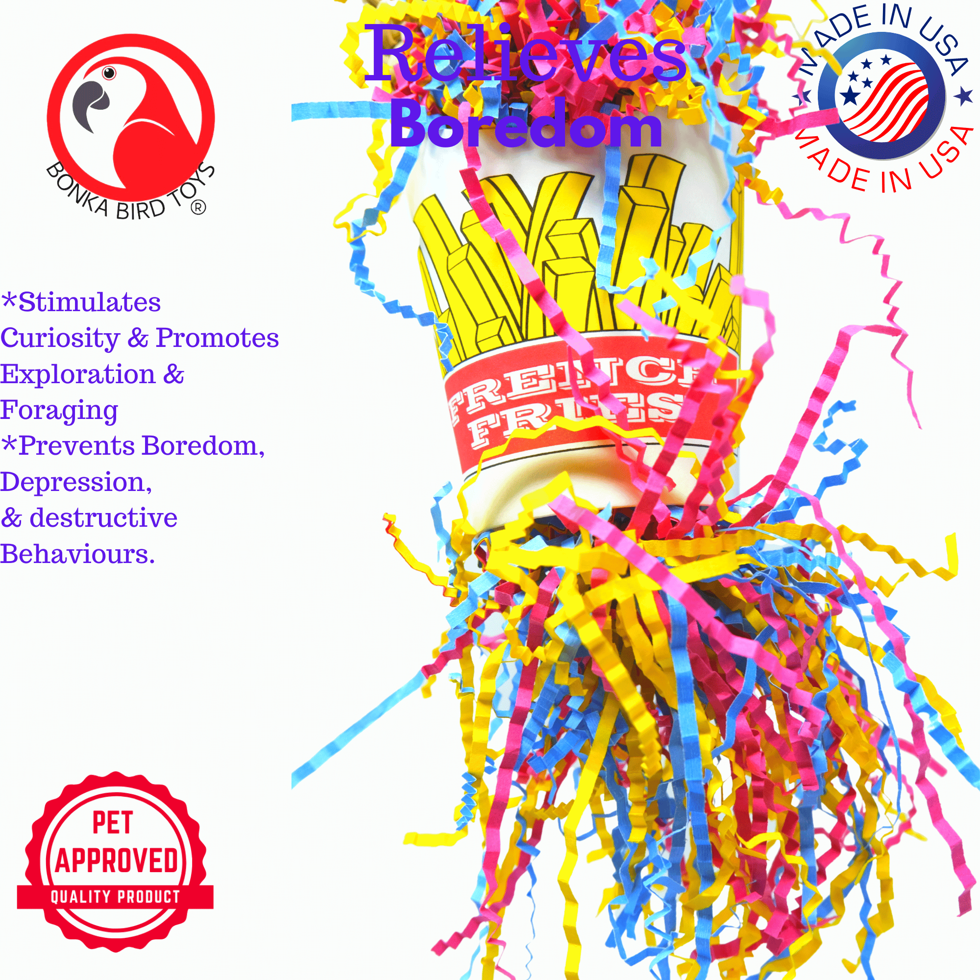 2334 Order Of Fries - Bonka Bird Toys