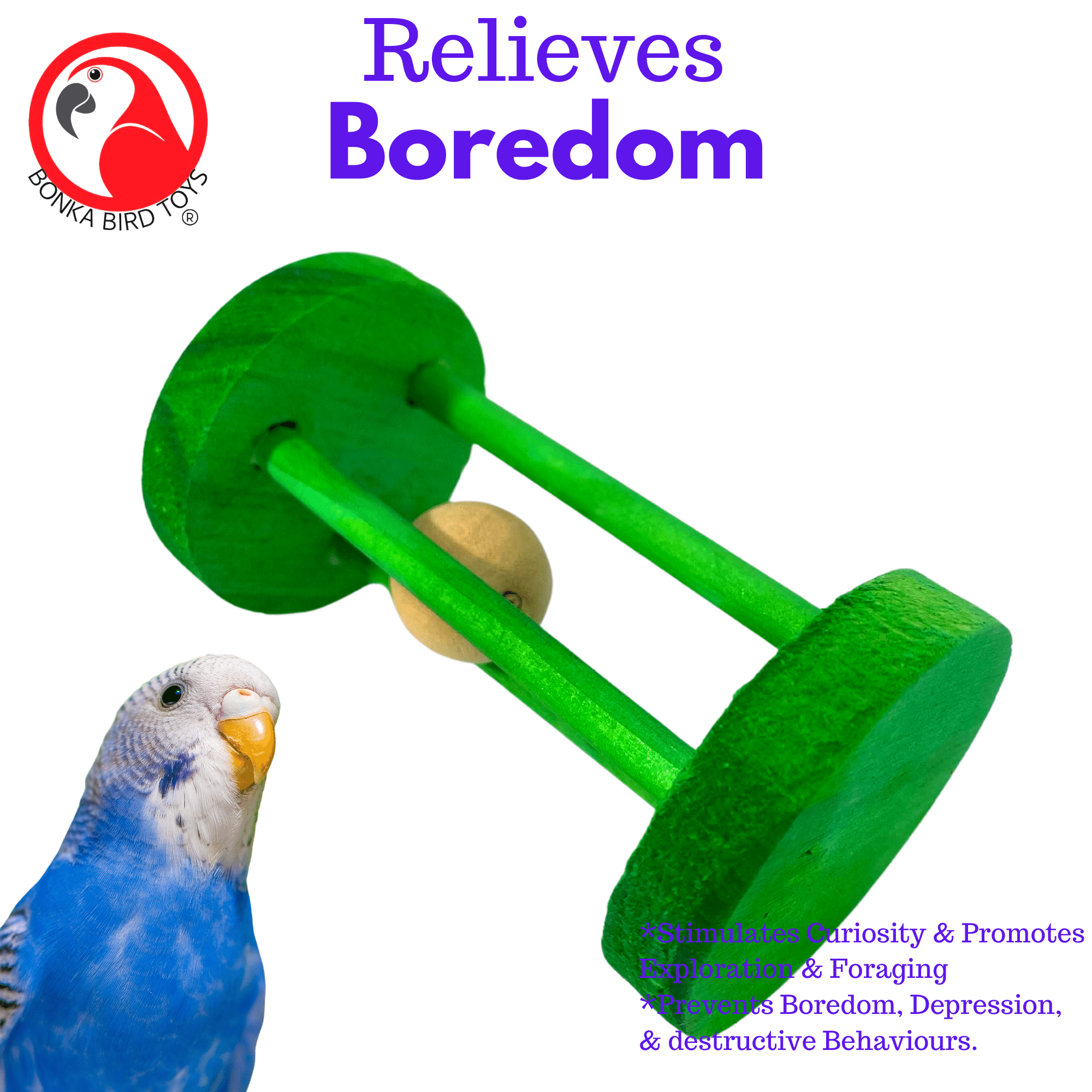 Rattle Cylinder - Bonka Bird Toys