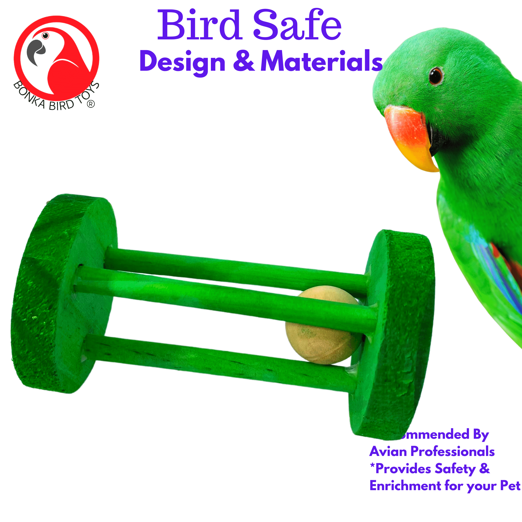 Rattle Cylinder - Bonka Bird Toys