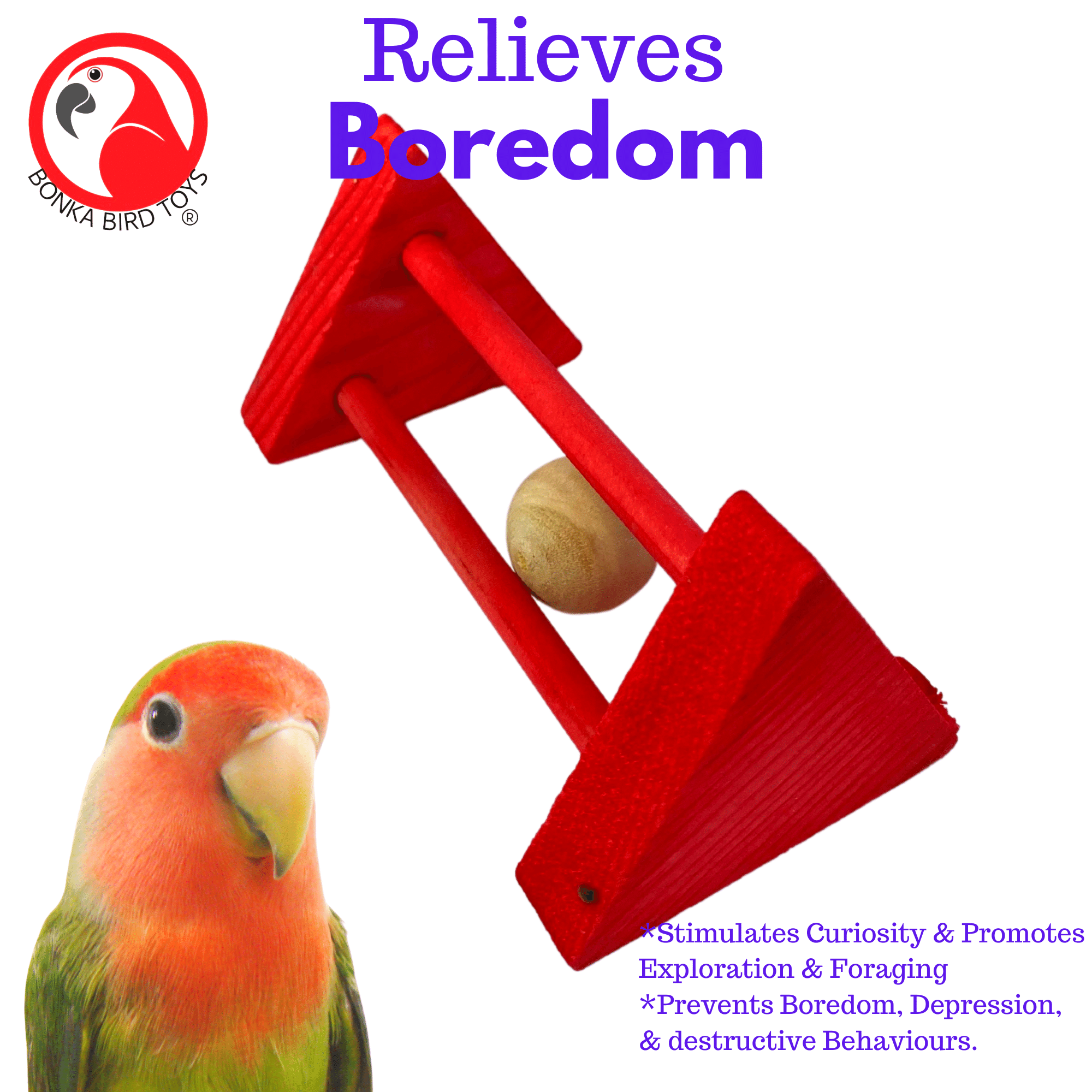 Rattle Cylinder - Bonka Bird Toys