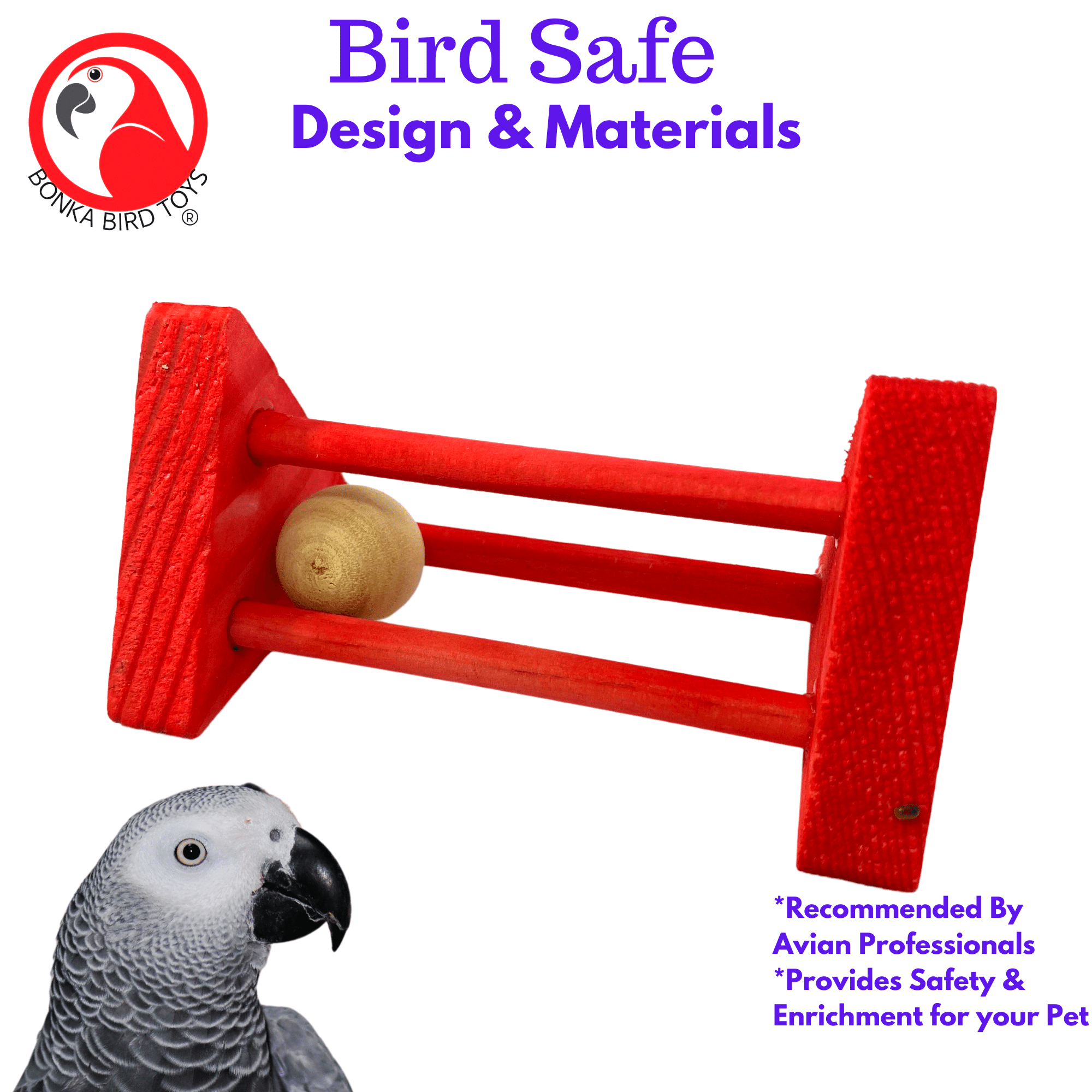 Rattle Cylinder - Bonka Bird Toys