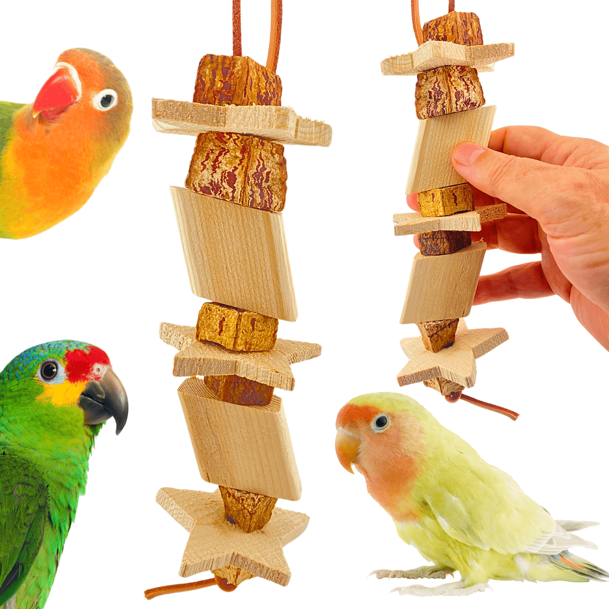 1123 Star Stack Chewer - Bonka Bird Toys