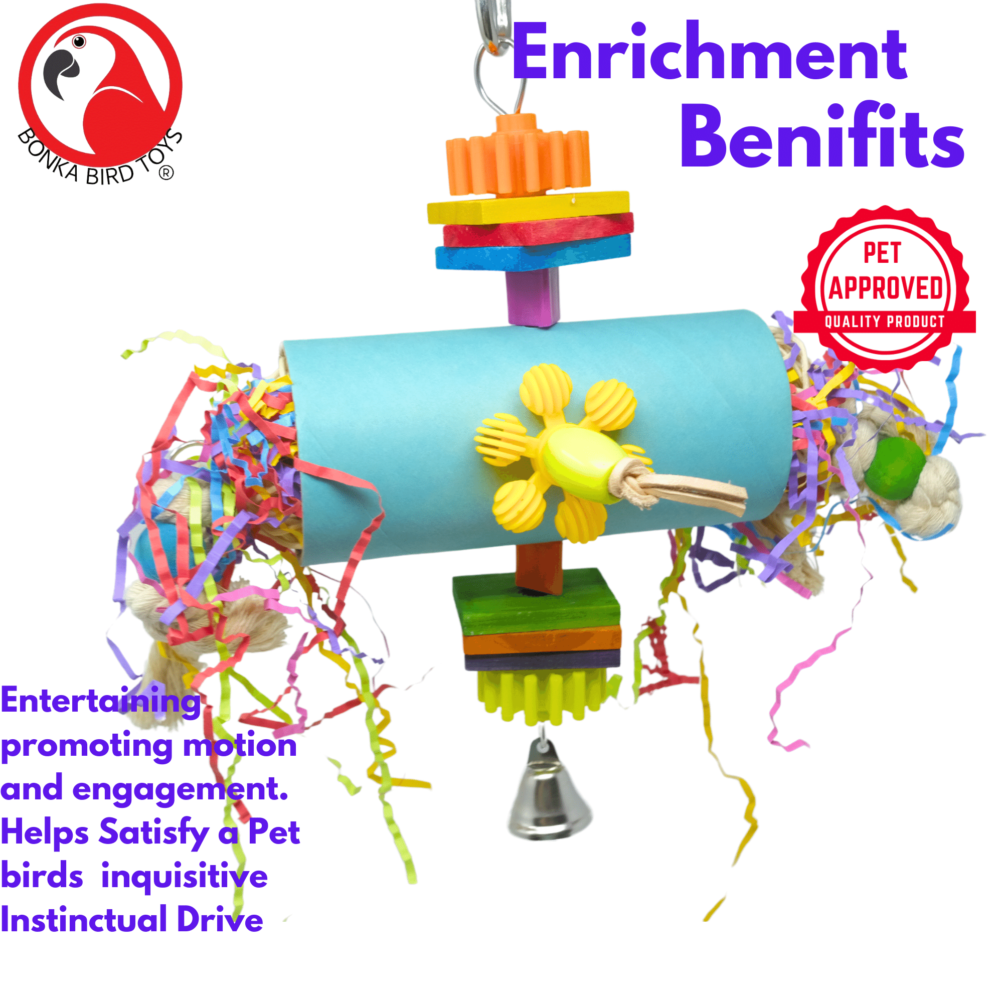 2827 Gear Tube - Bonka Bird Toys