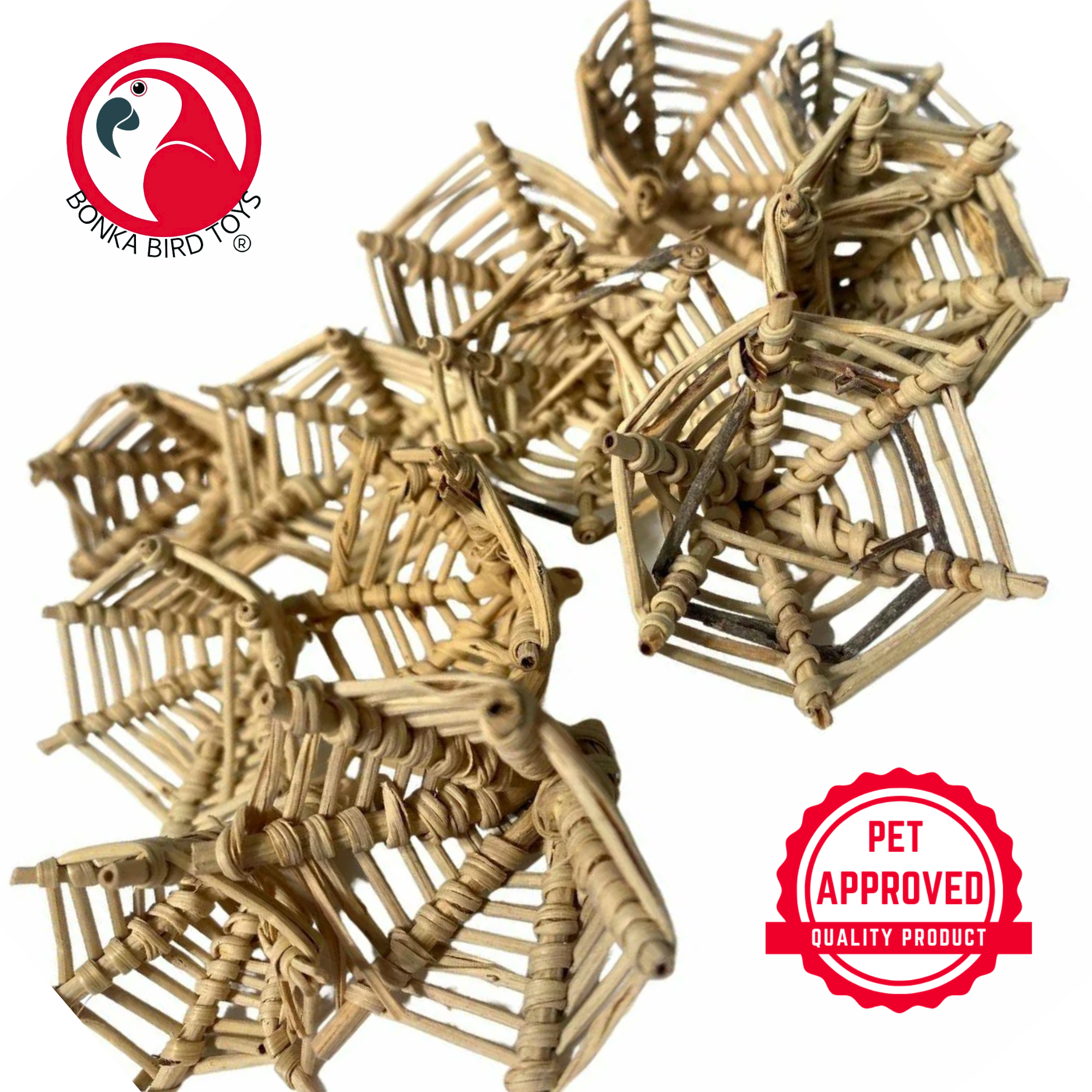 3341 Pk12 Small Vine Cap - Bonka Bird Toys