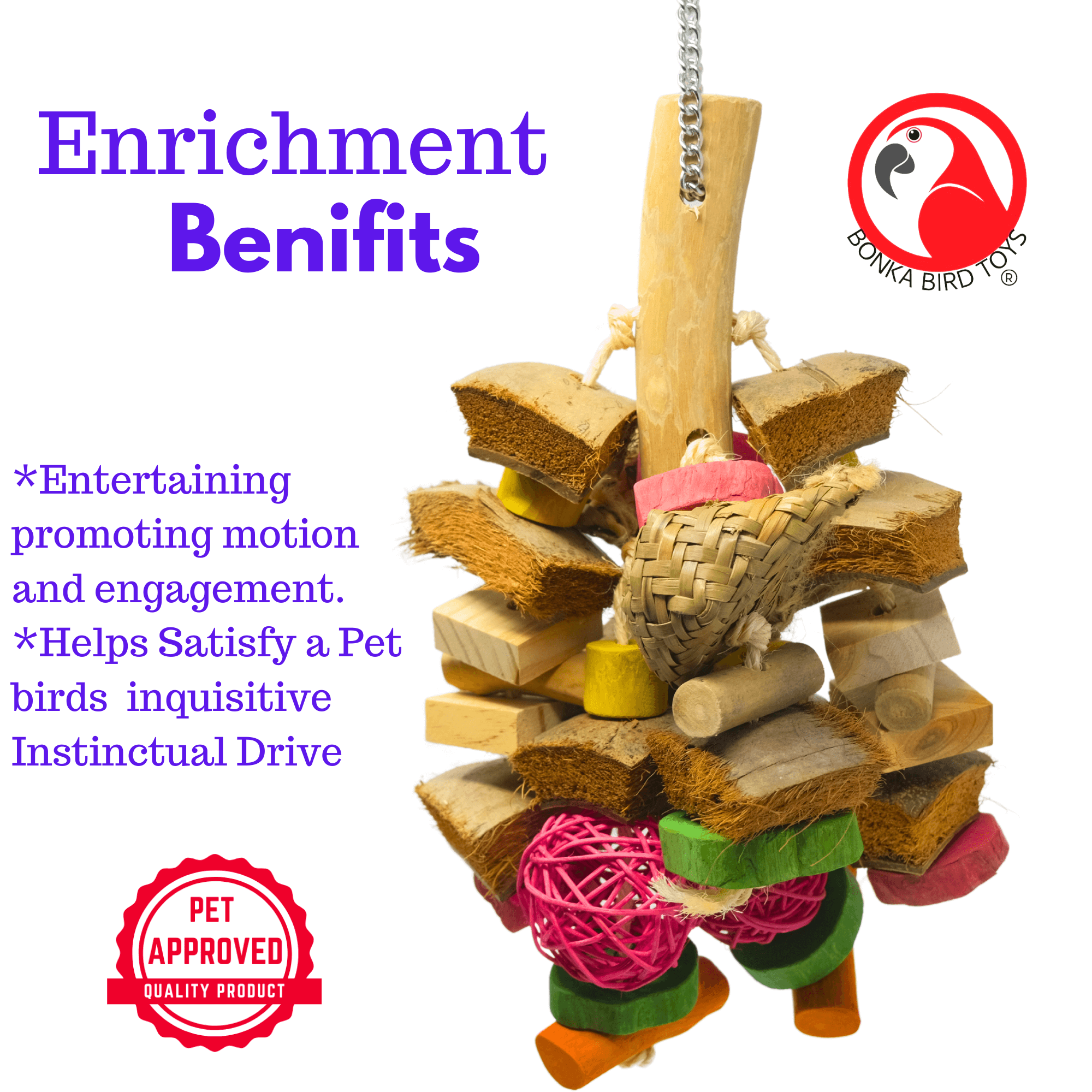 2699 Medium Natural Wonder Cluster - Bonka Bird Toys