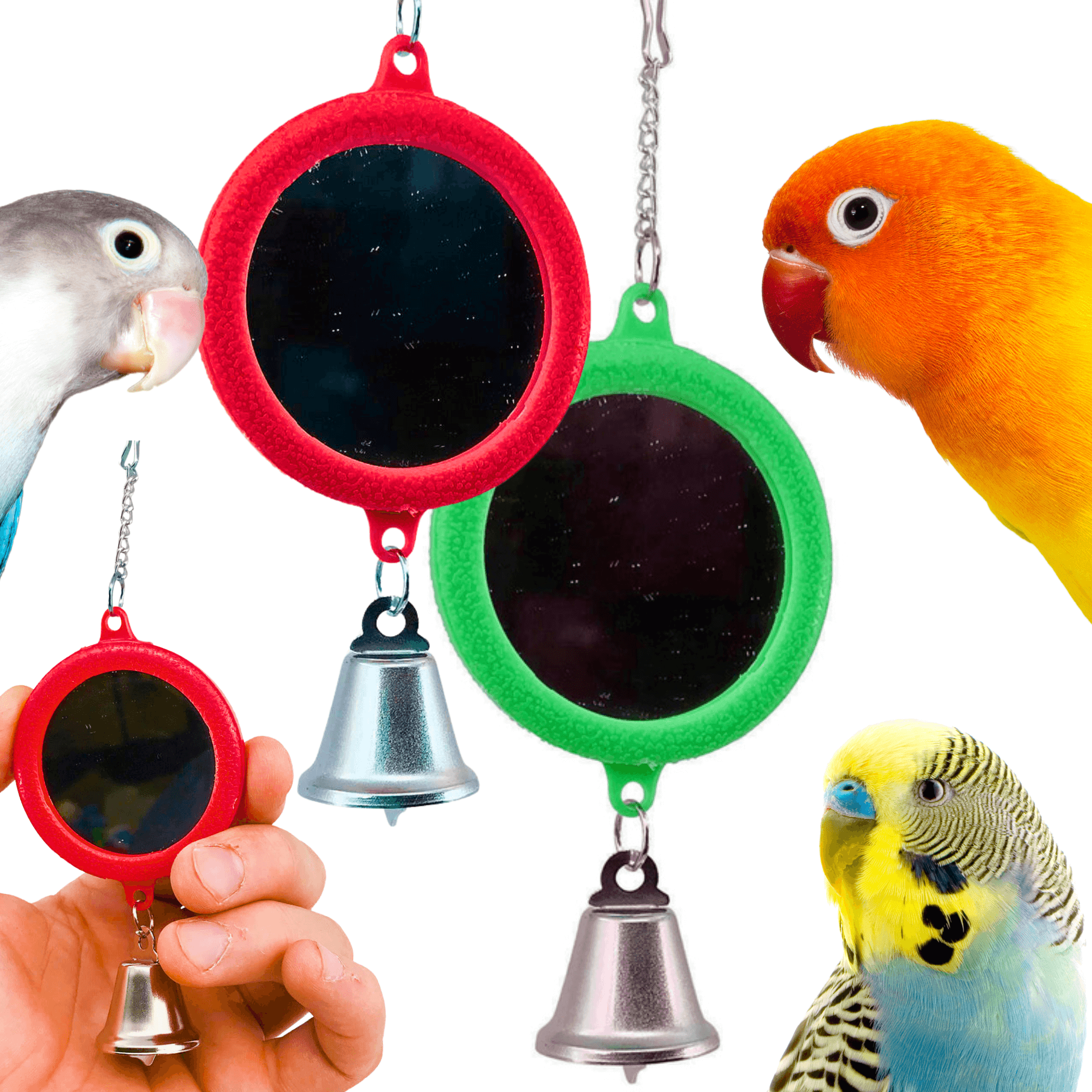 36413 Small Round Mirror - Bonka Bird Toys