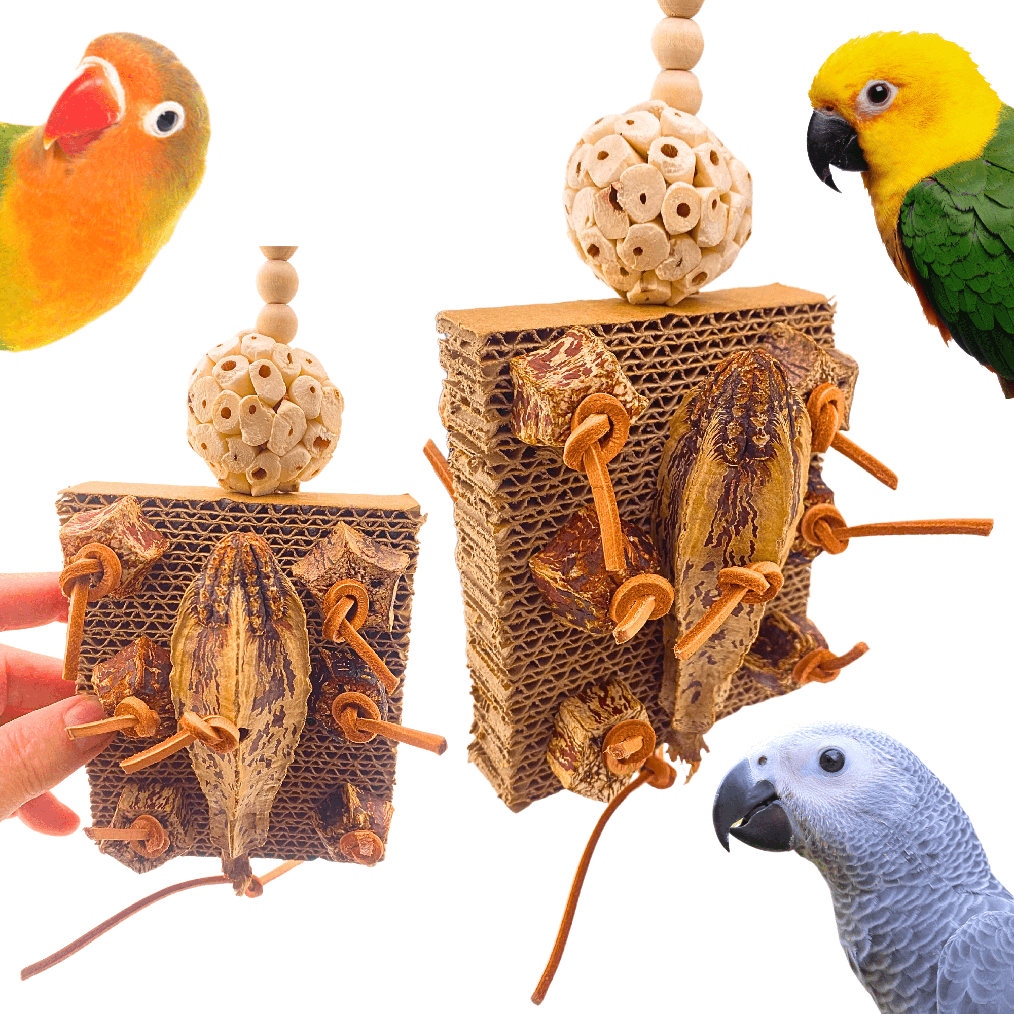 1427 Mahogany Forage Block - Bonka Bird Toys