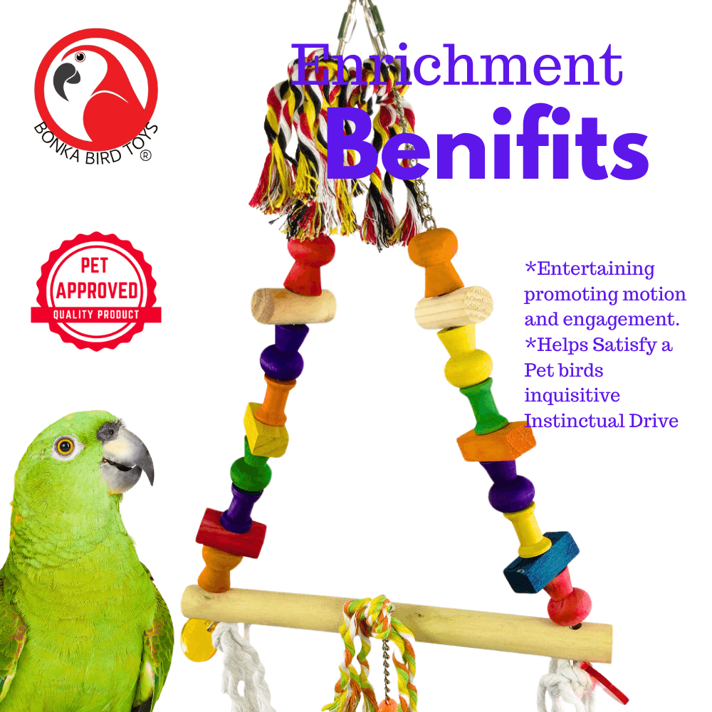 1383 Spindle Swing - Bonka Bird Toys