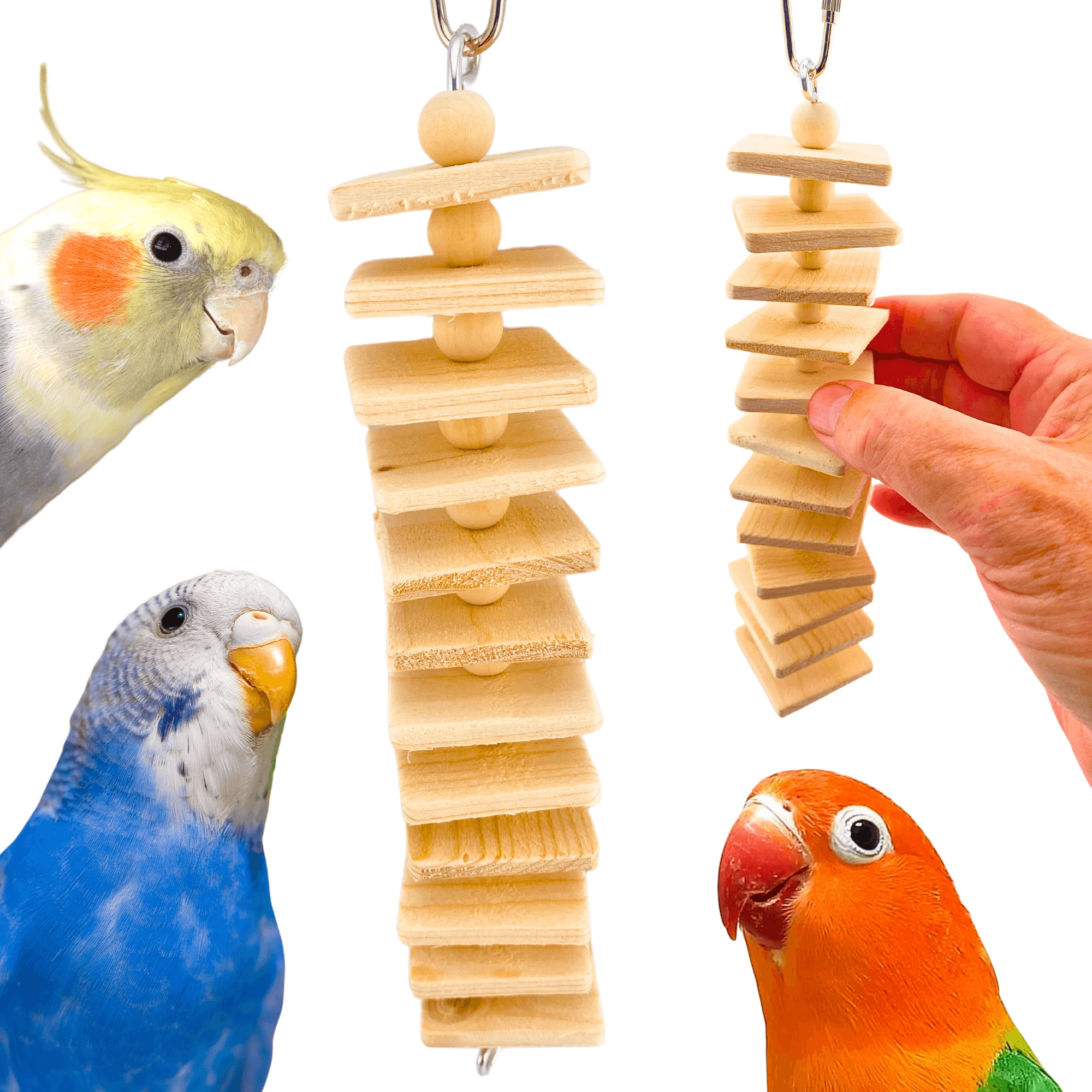 973 Natural Long Mini Step - Bonka Bird Toys