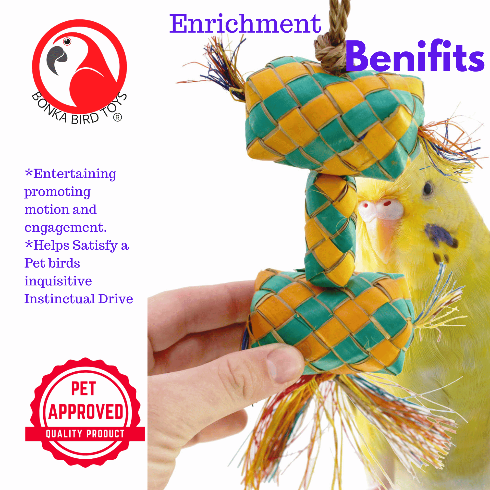 03418 Small Stacked Pinata - Bonka Bird Toys