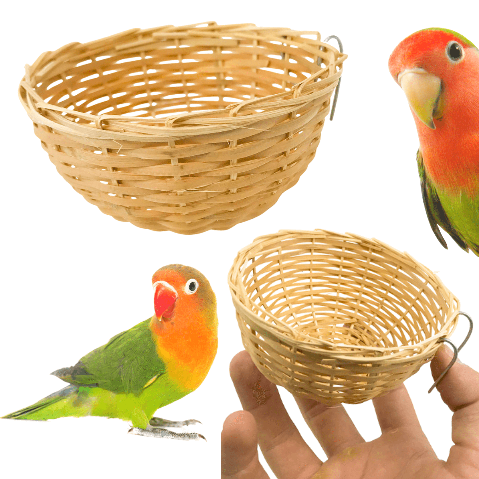 1687 Natural Bamboo Nest - Bonka Bird Toys