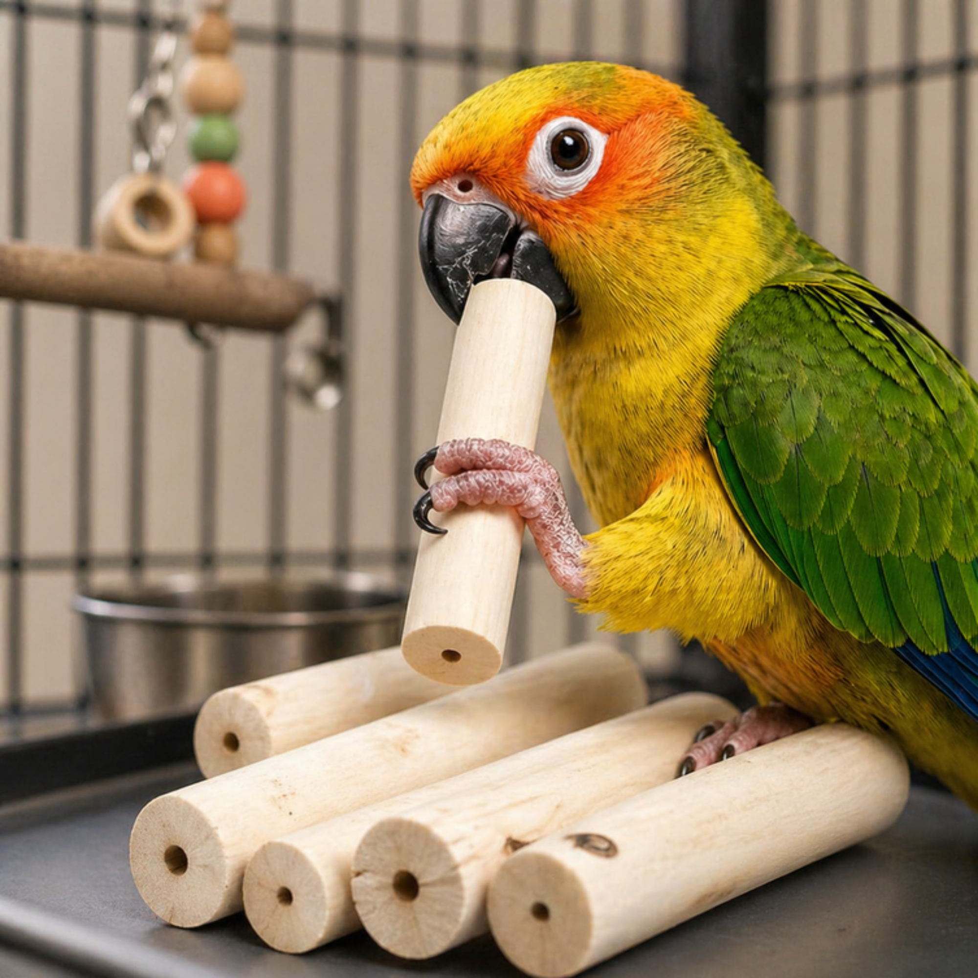 1288 Pk6 Natural Sola Sticks without Bark - Bonka Bird Toys