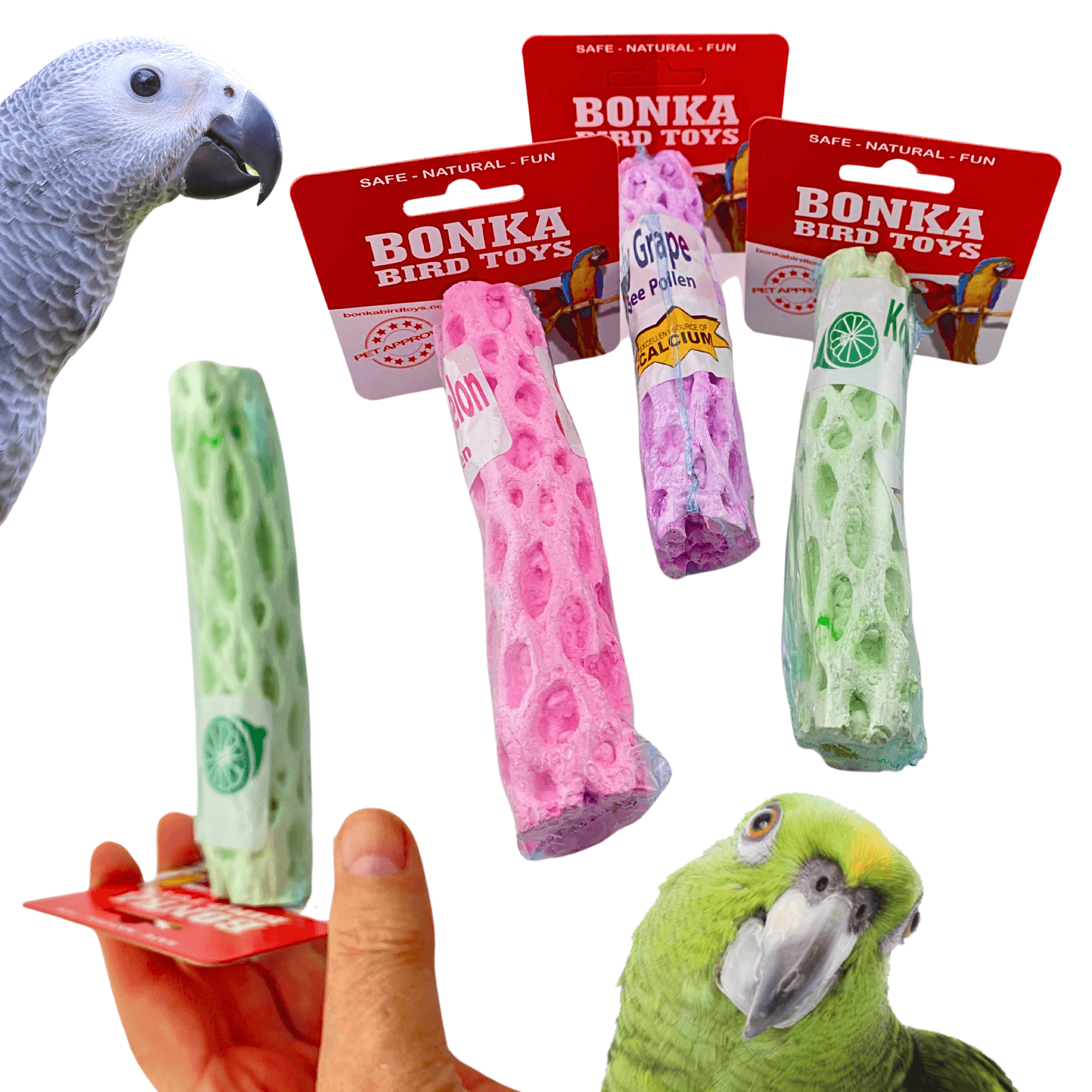 1437 Bee Pollen Calcium Perch - Bonka Bird Toys