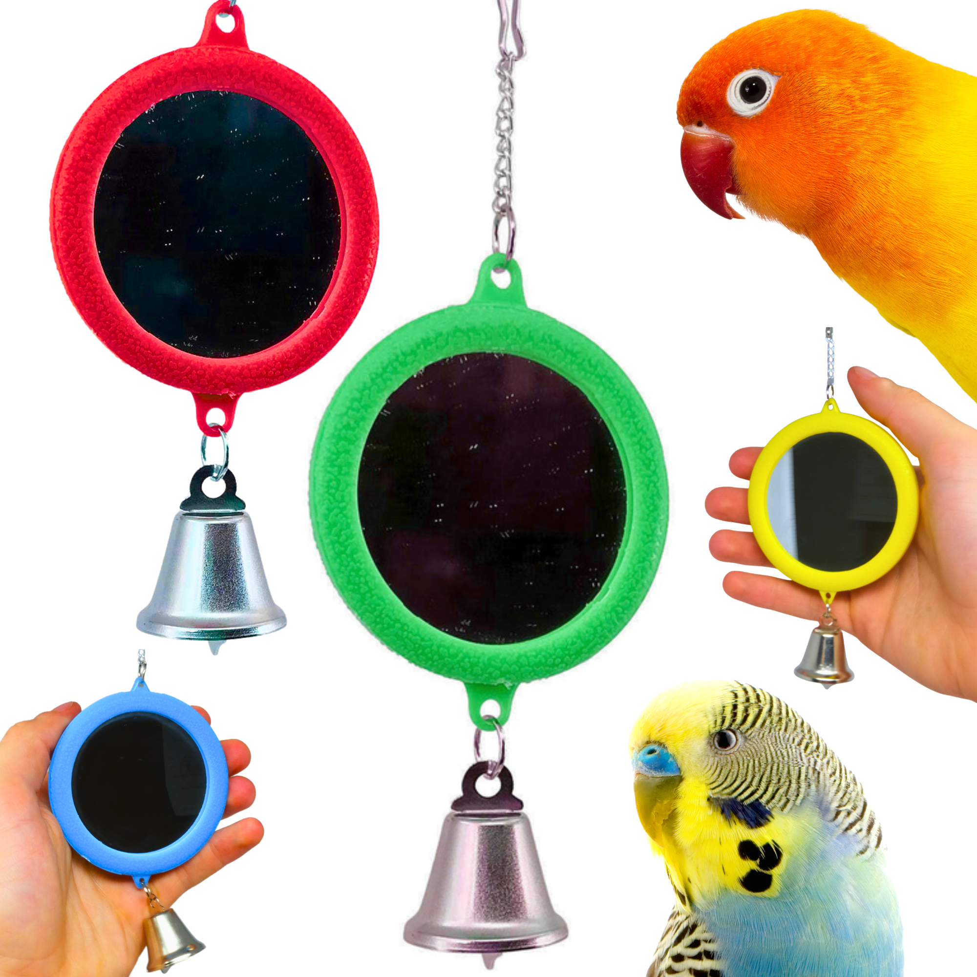 36415 Medium Round Mirror - Bonka Bird Toys