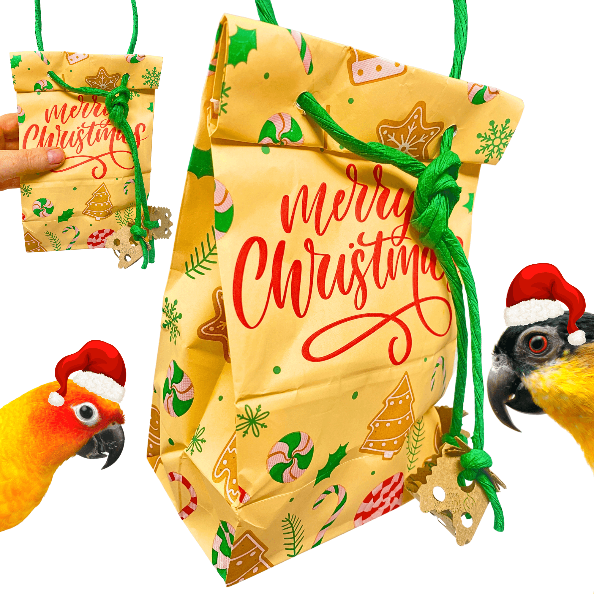 2752 Merry Christmas Treat Bag - Bonka Bird Toys