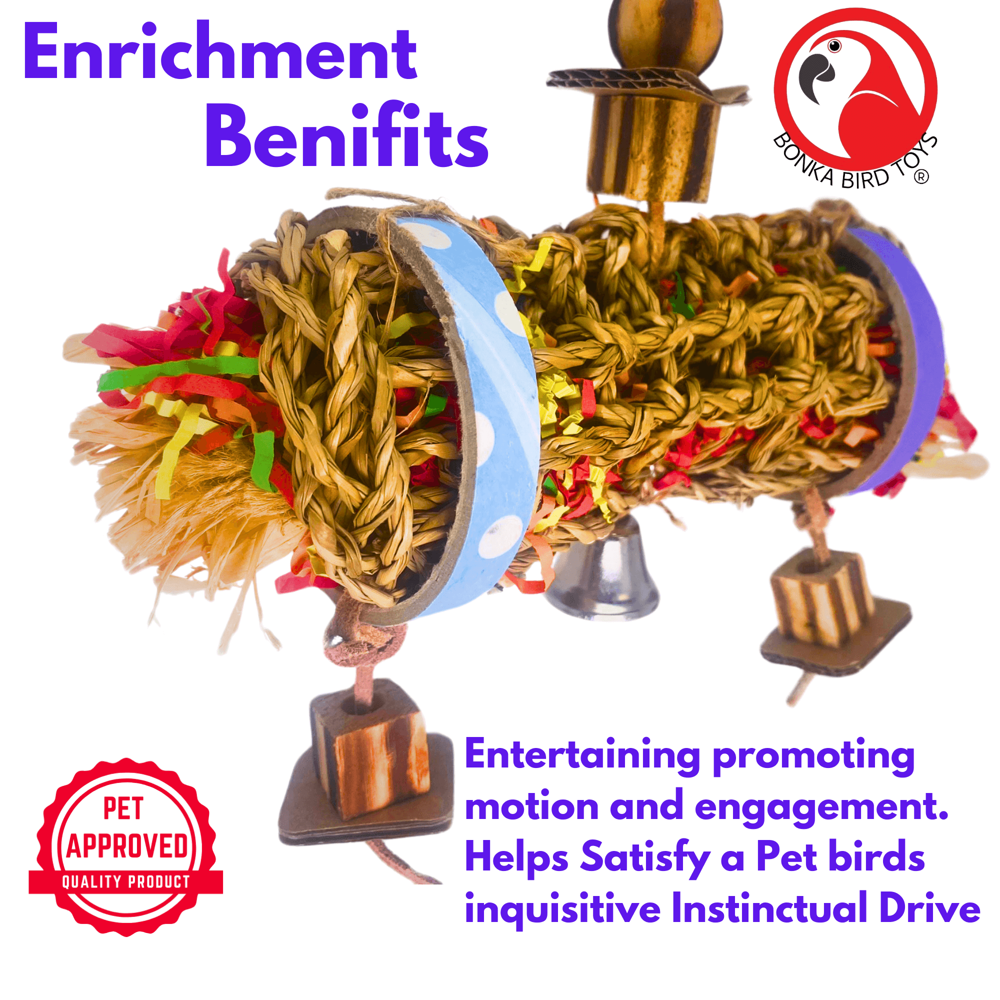 2594 Small Shred Roll - Bonka Bird Toys