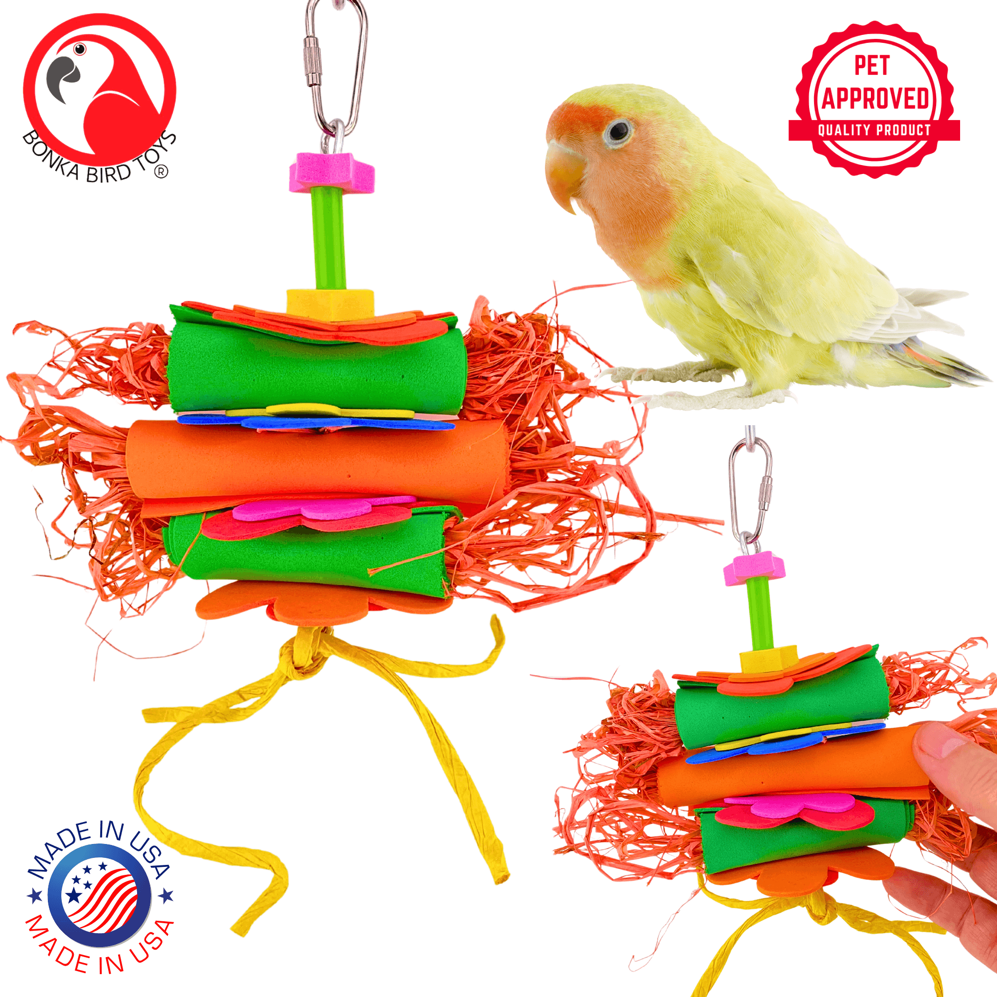 1102 Small Foam Roller - Bonka Bird Toys