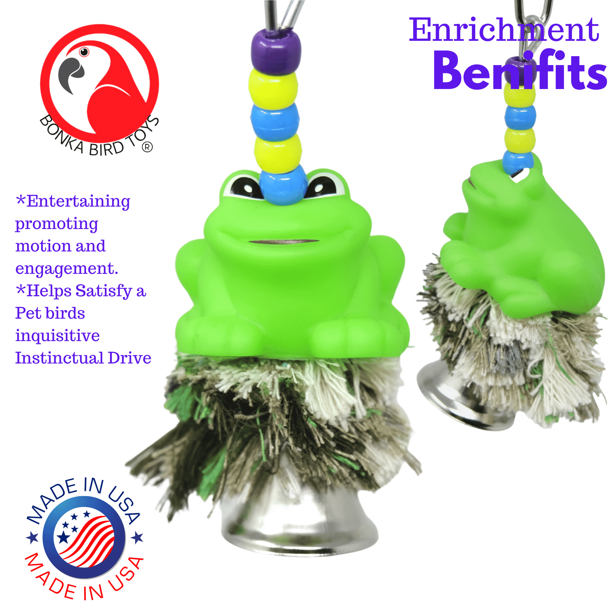 934 Frog Plucker - Bonka Bird Toys