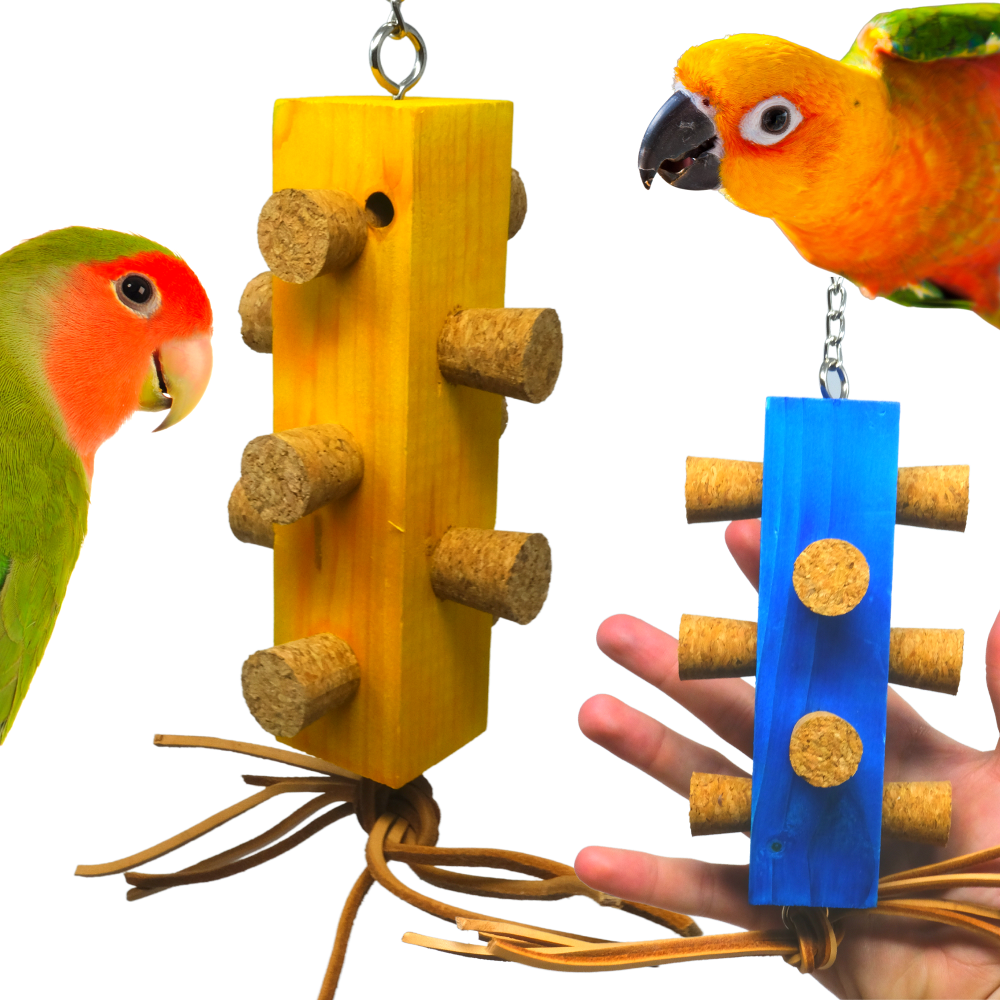 2555 Cork Traffic Light - Bonka Bird Toys