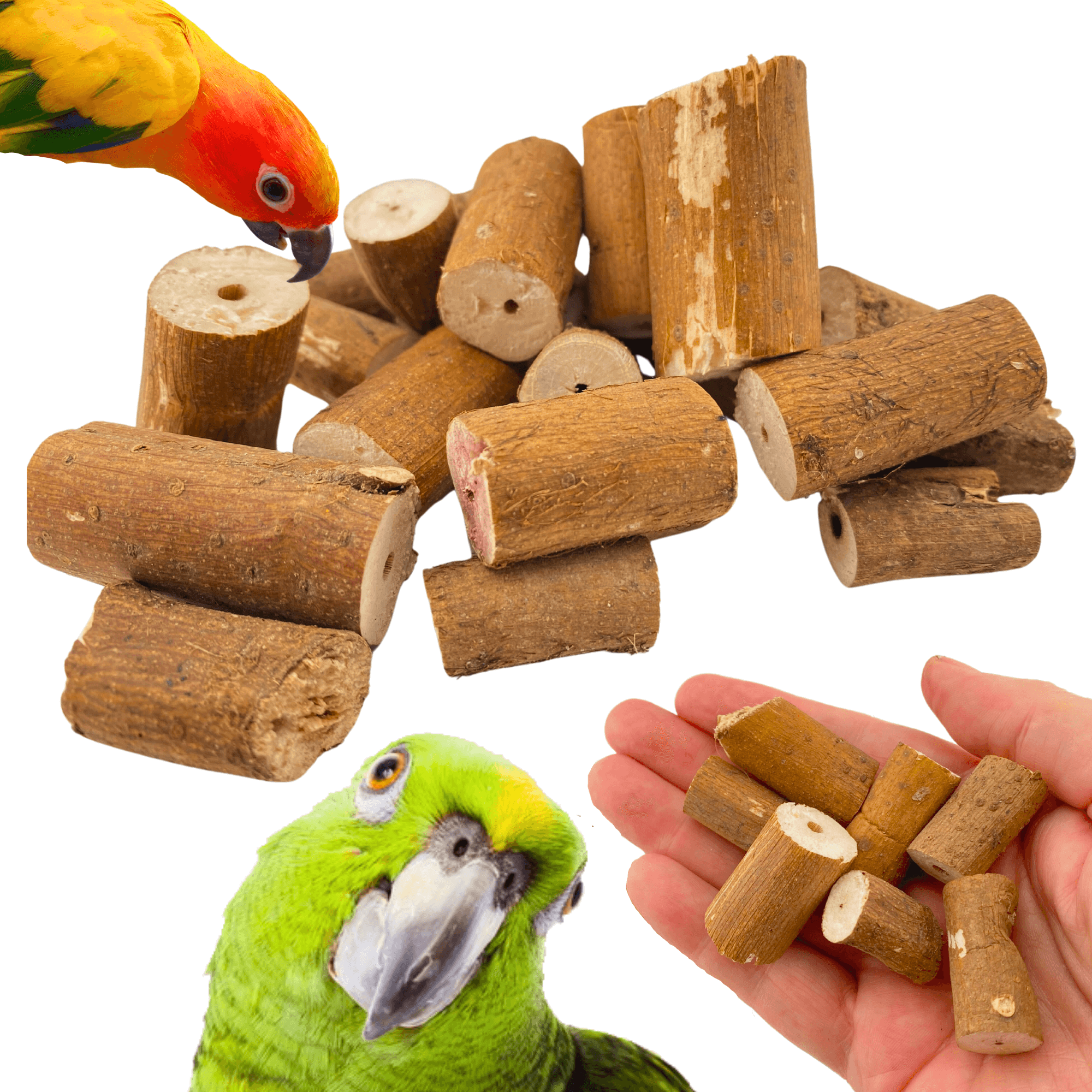 2830 Pk24 Mini Sola Log with Skin - Bonka Bird Toys