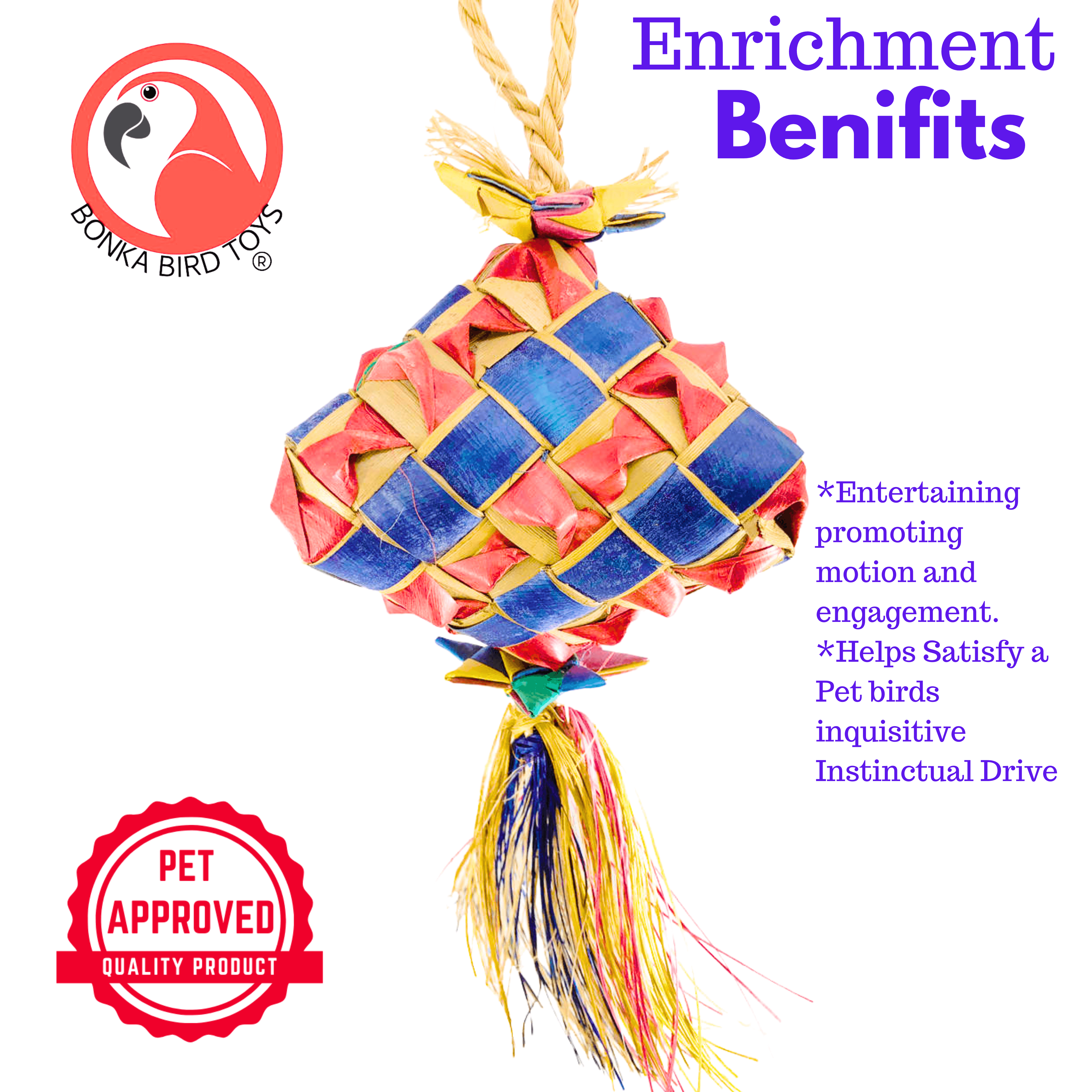 03413 Small Diamond - Bonka Bird Toys