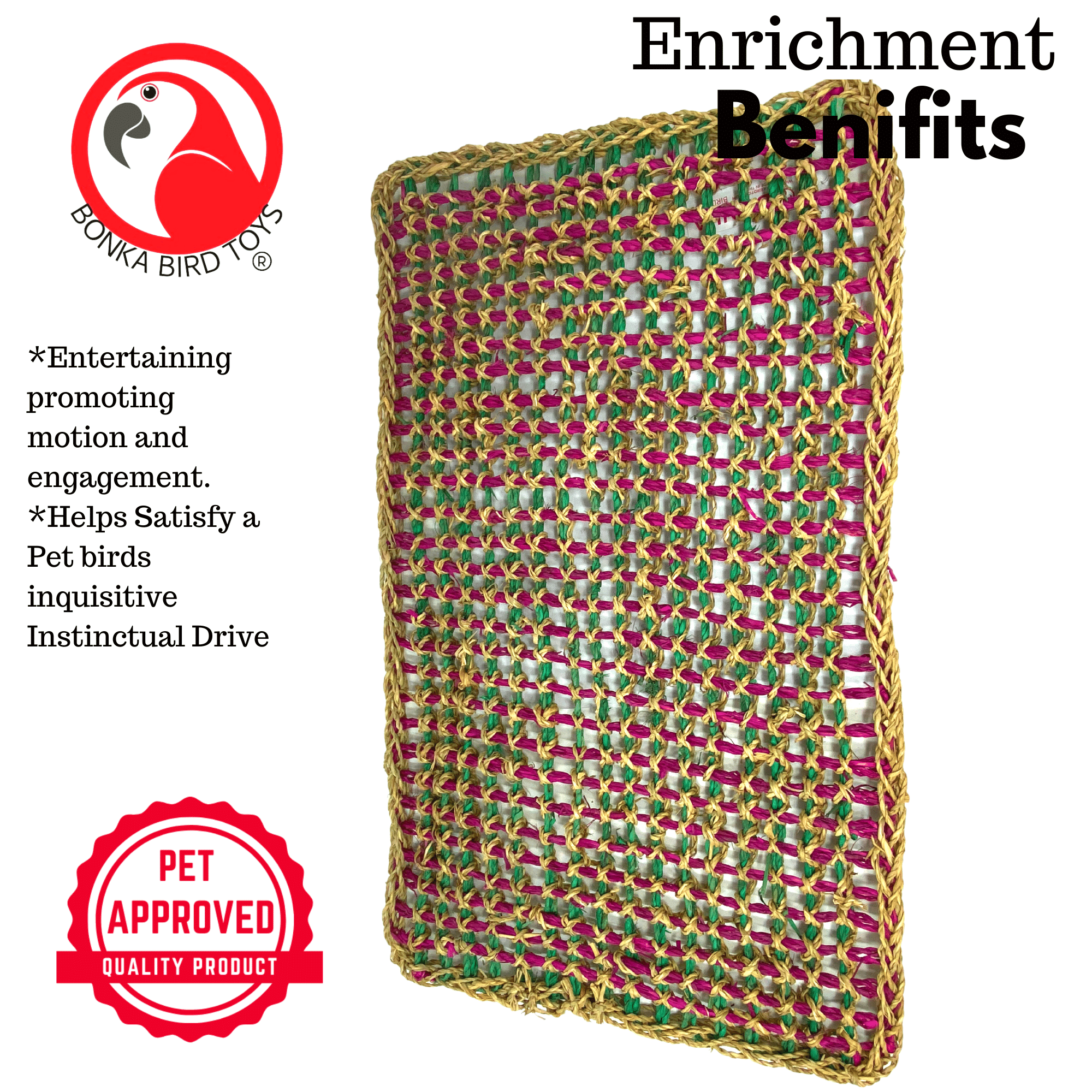 Seagrass Mats 14X24 - Bonka Bird Toys