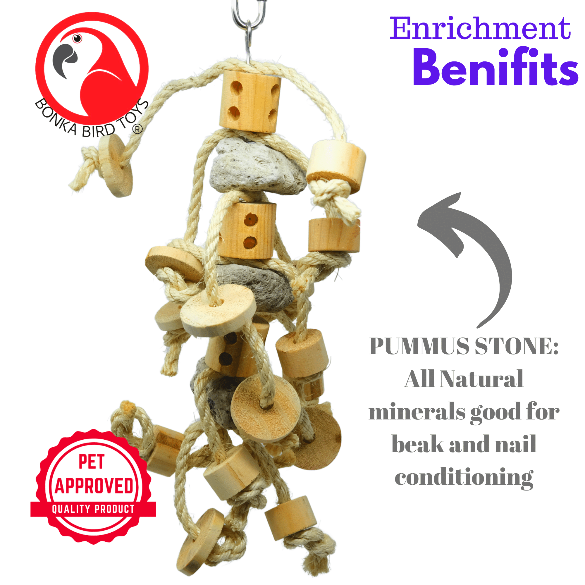 2593 Java Stone Stepper - Bonka Bird Toys