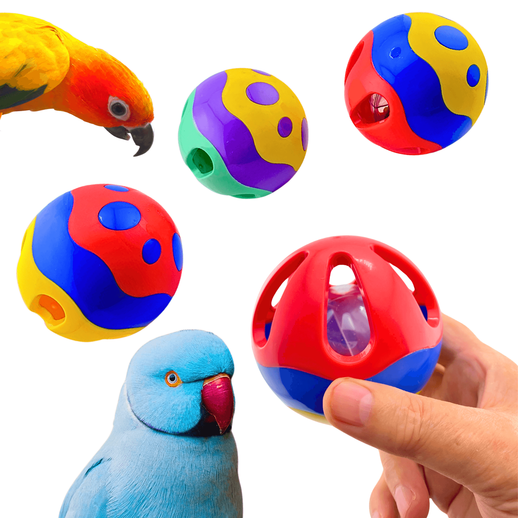1187 Roll-A-Treat 4" Foraging Ball - Bonka Bird Toys