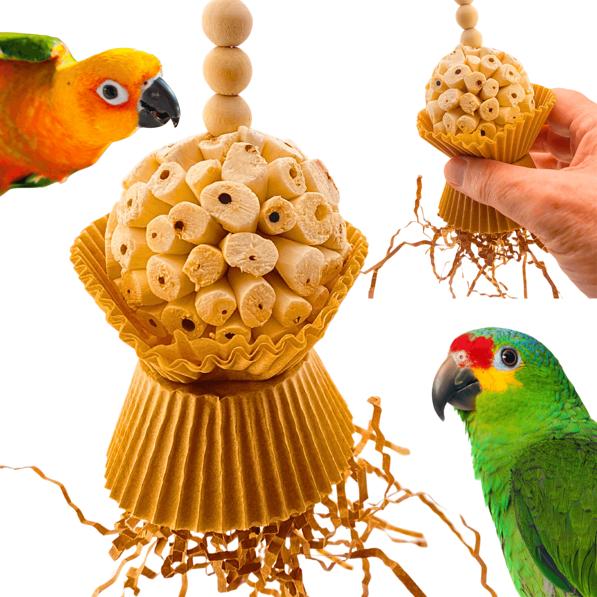 1925N Natural Cake - Bonka Bird Toys