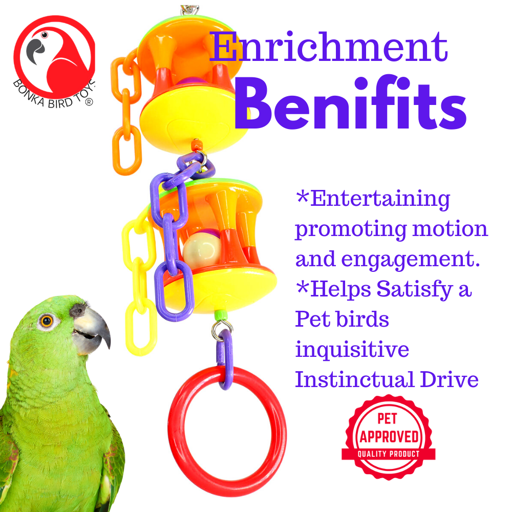 2181 Duo Ball Swivel - Bonka Bird Toys