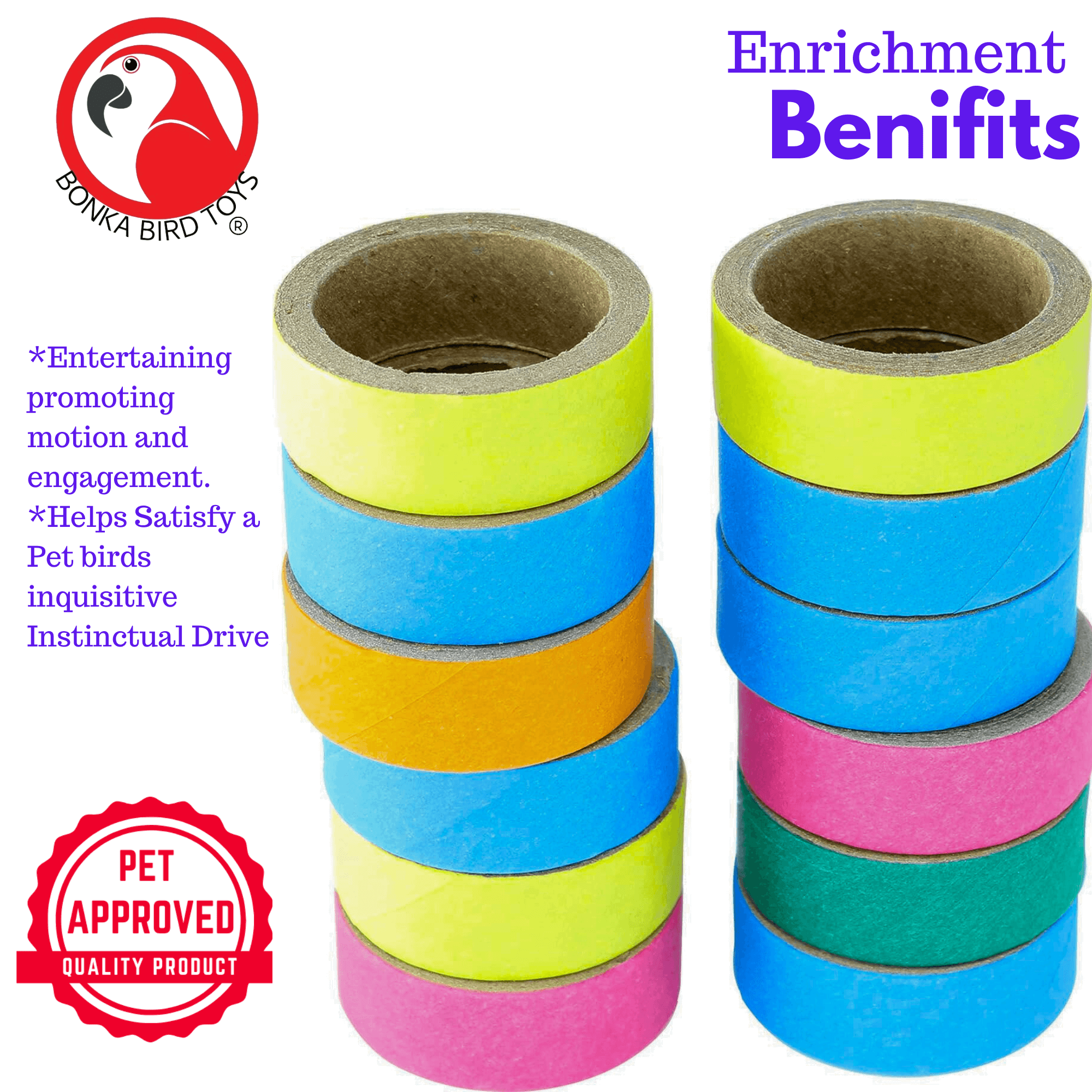 3160 12pk 1-Inch Ring Bagel - Bonka Bird Toys