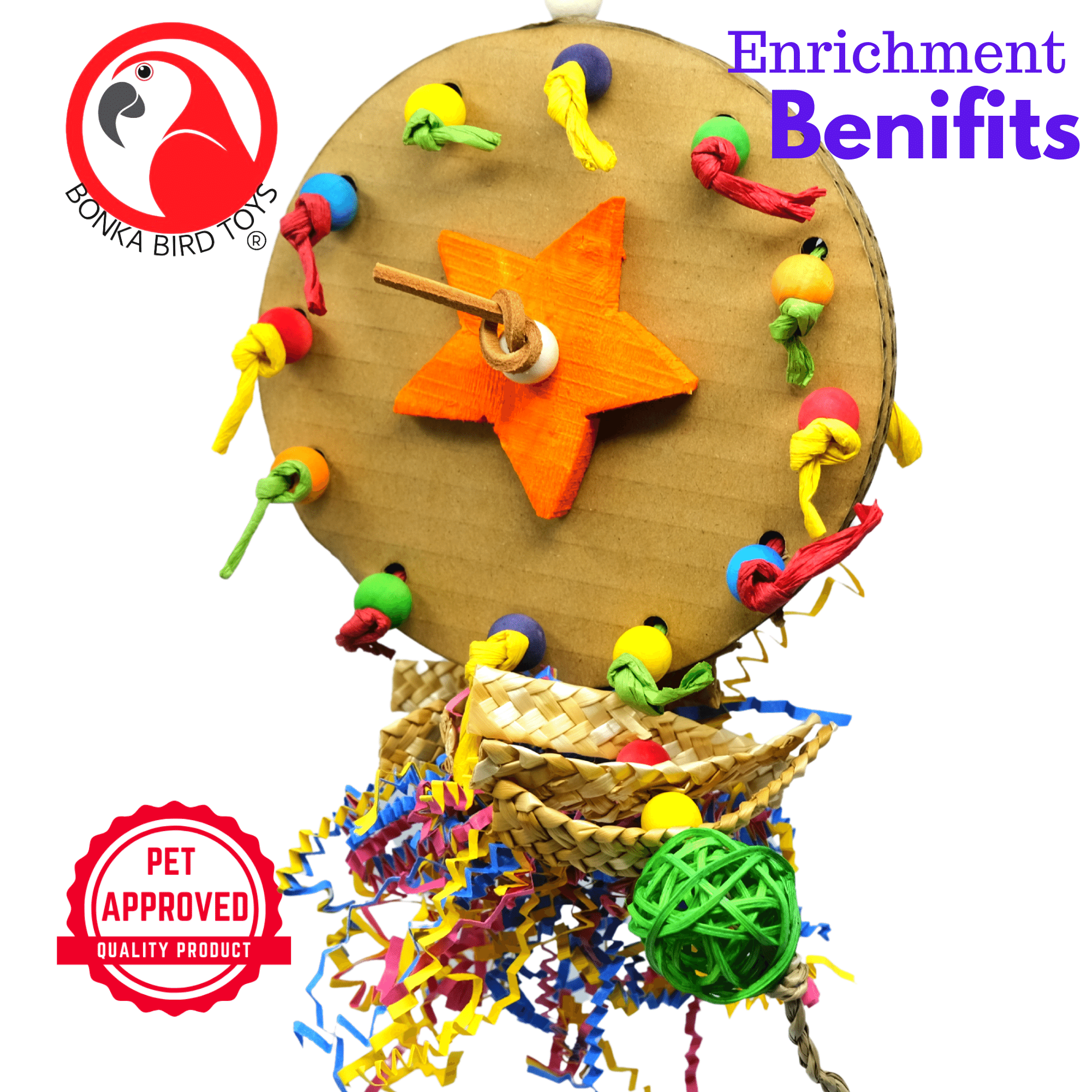 2614 Party Paddle - Bonka Bird Toys