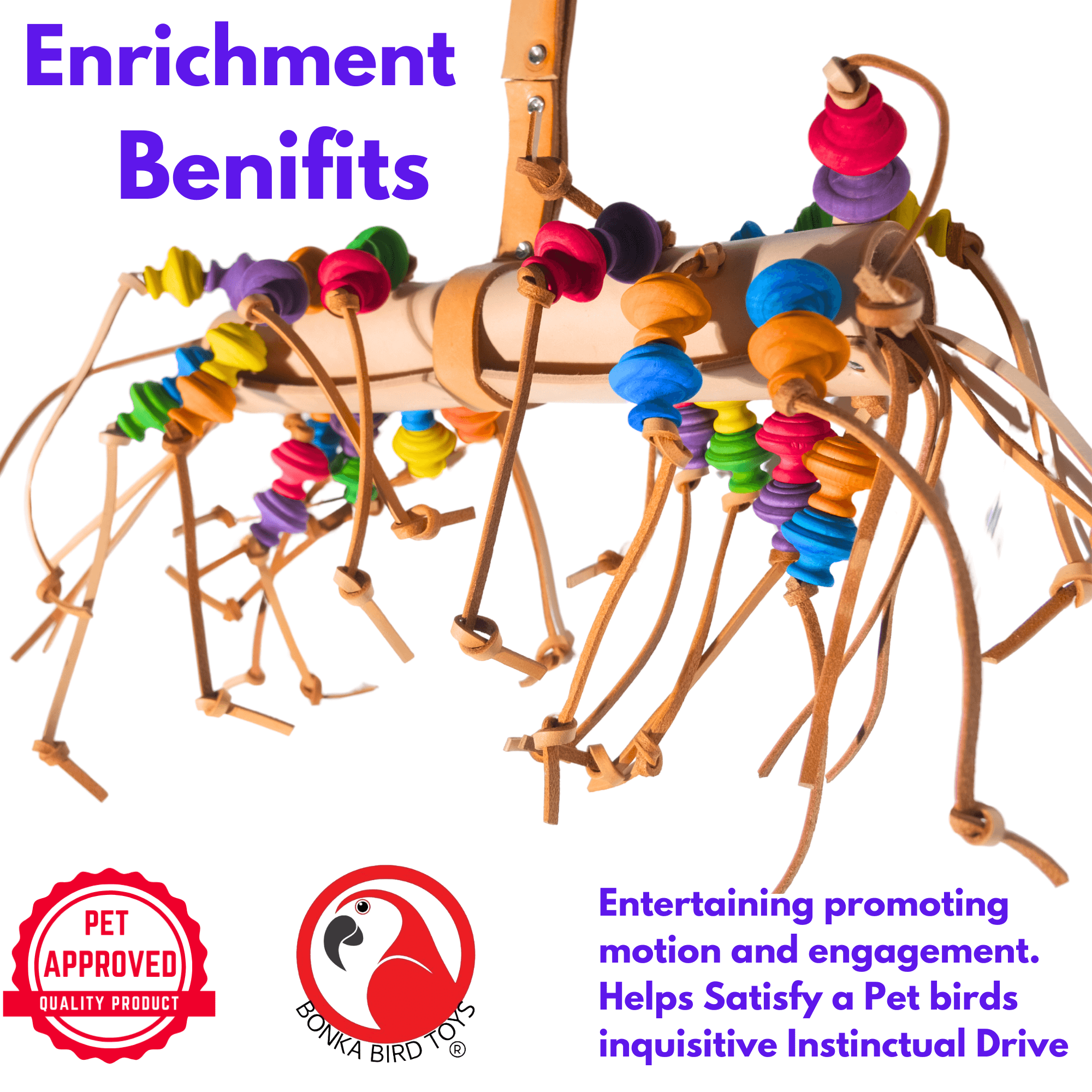 2599 Large Saddle Up - Bonka Bird Toys