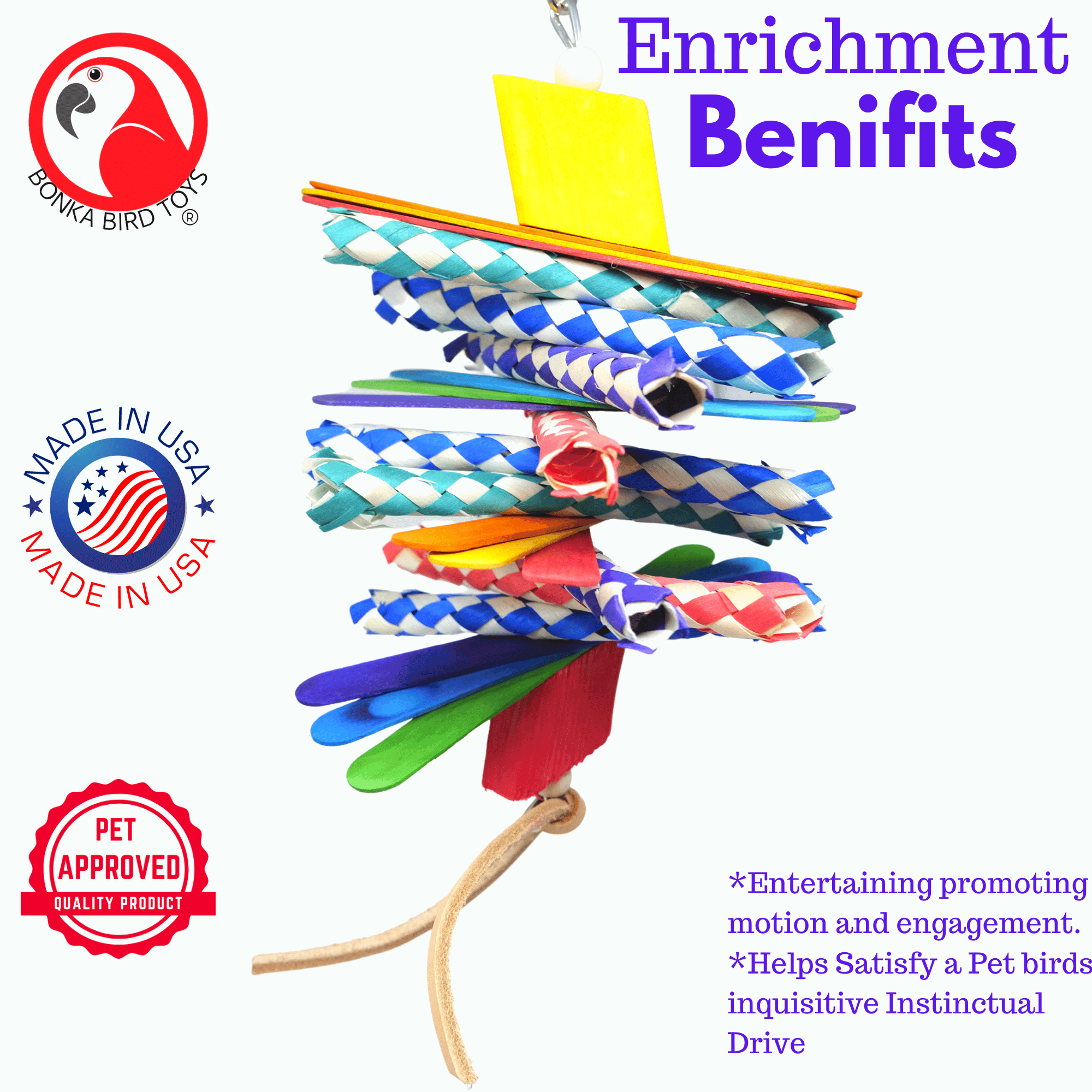 1081 4 Step shredder - Bonka Bird Toys